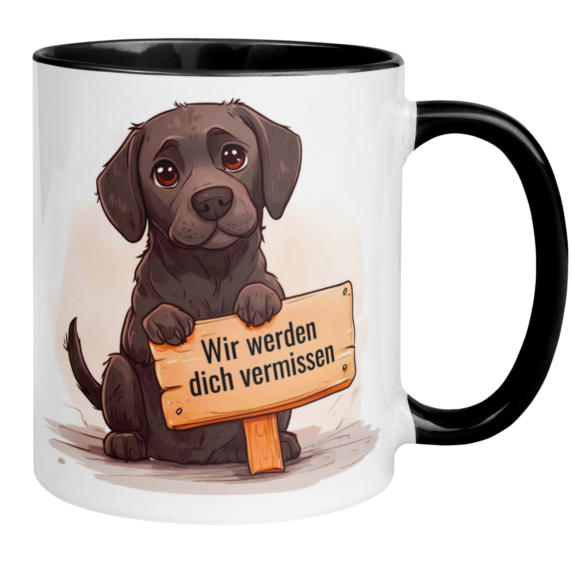 Tasse Abschied – „Wir werden dich vermissen“ – Abschiedsgeschenk Kollegin/Kollegen