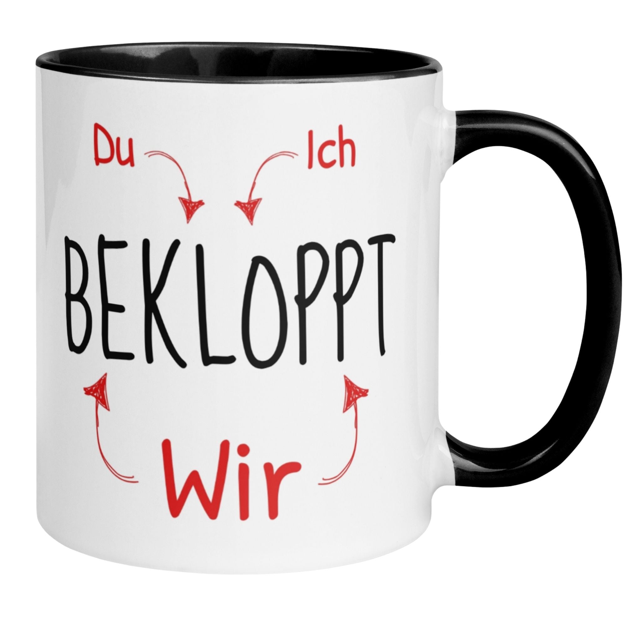 Tasse Freundschaft – „Du Bekloppt - Ich Bekloppt - Wir Bekloppt“ – Geschenk Beste Freunde
