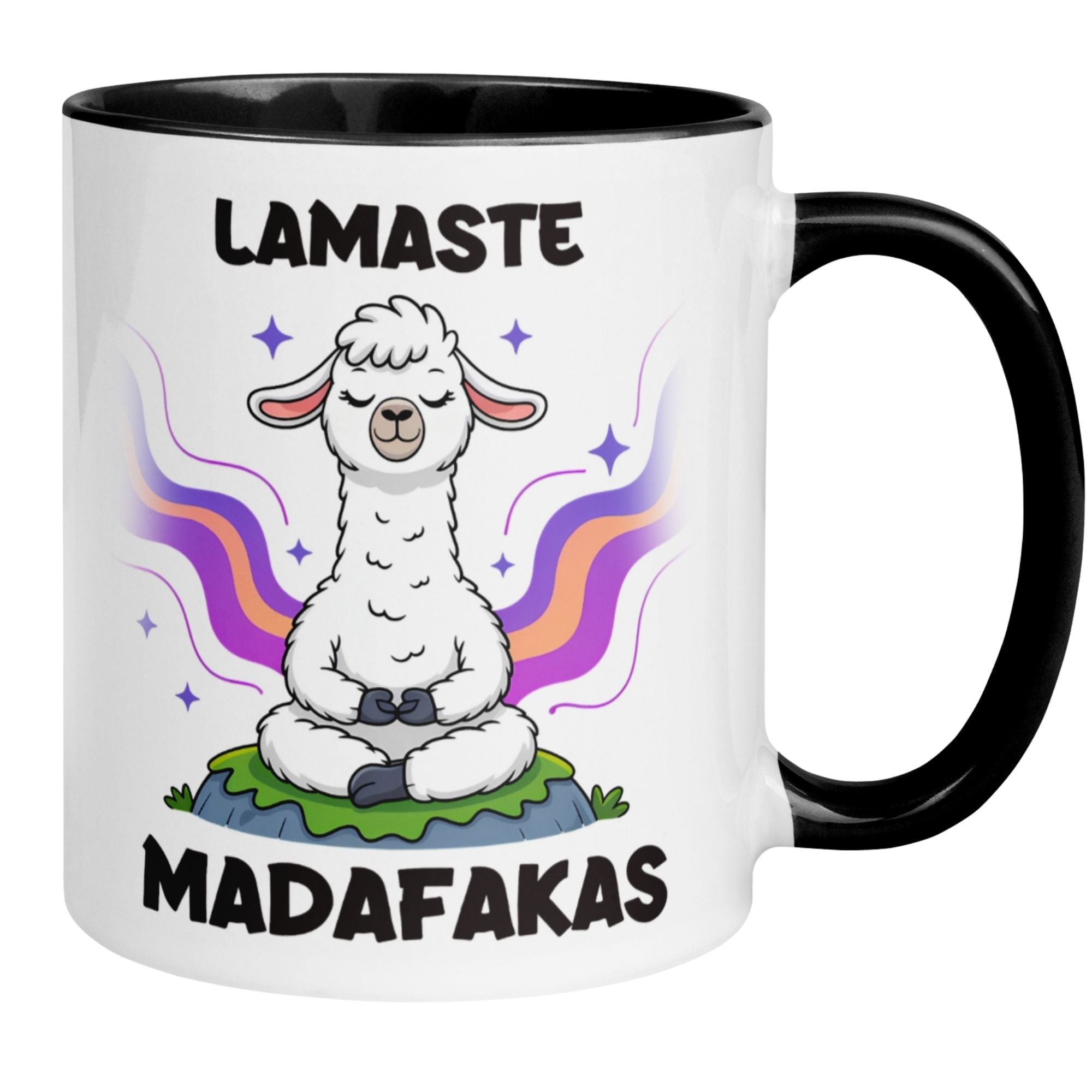 Tasse Lama – „Lamaste Madafakas“ – lustiger Geschenk Becher