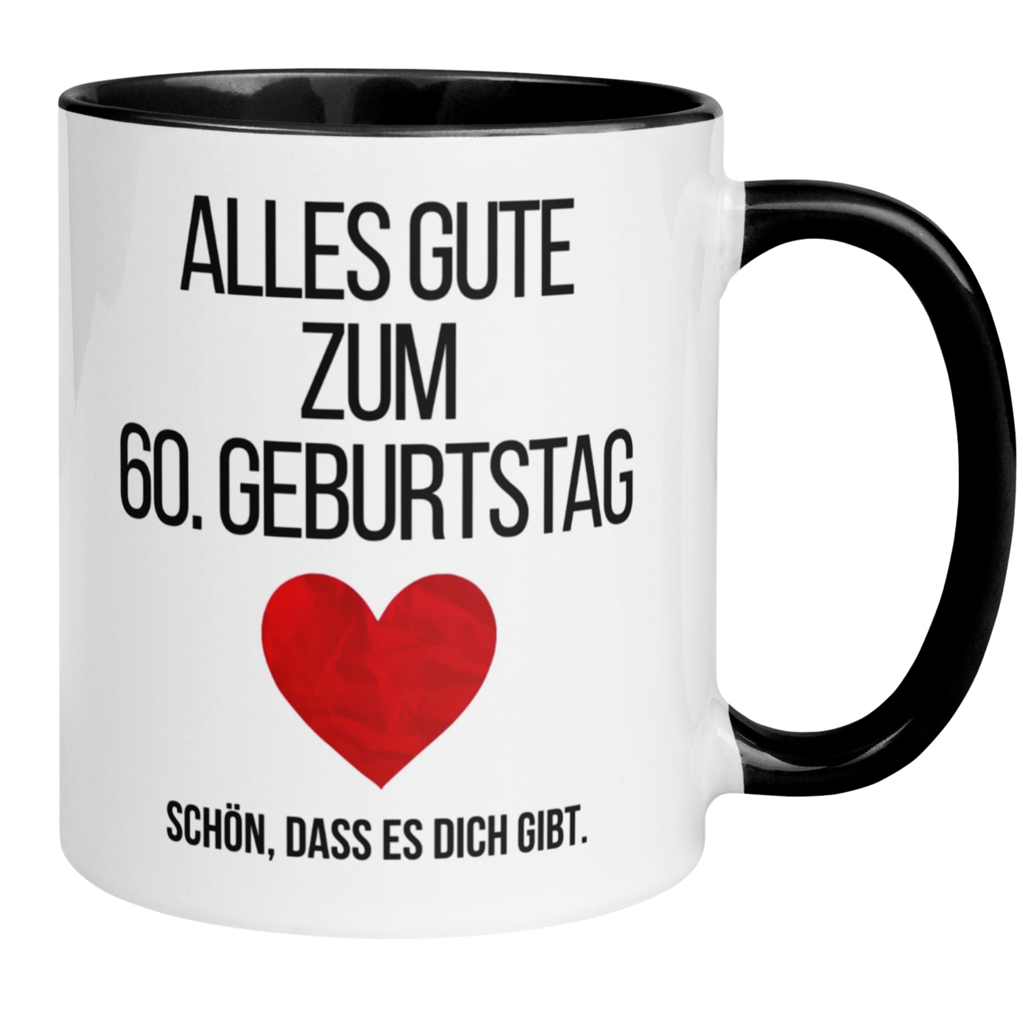 Tasse 60. Geburtstag Mann Frau – „Alles Gute zum Geburtstag“ – Geschenk zum Geburtstag Männer Frauen