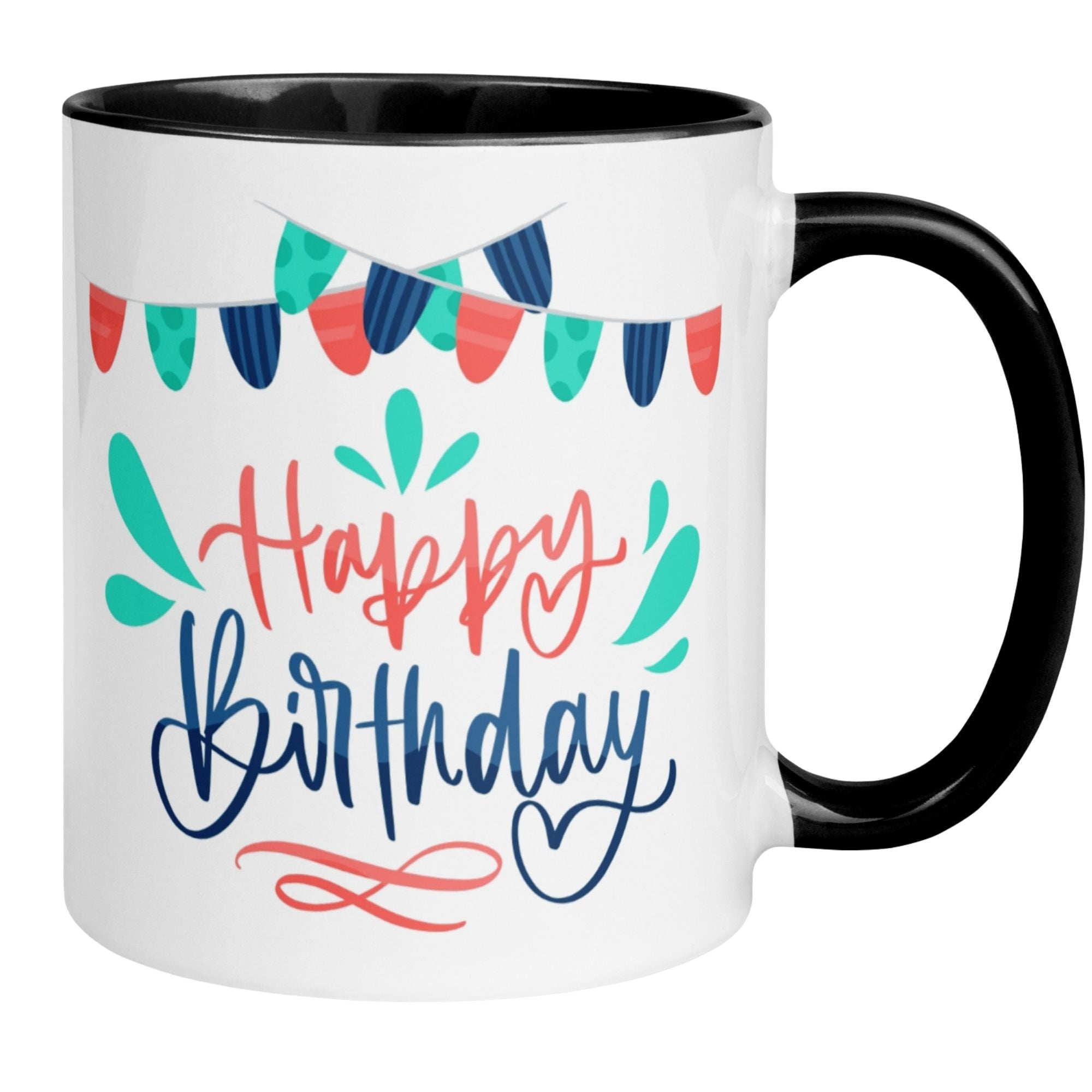 Tasse Geburtstag – „Happy Birthday - Girlanden“ – Geburtstagstasse Mann Frau