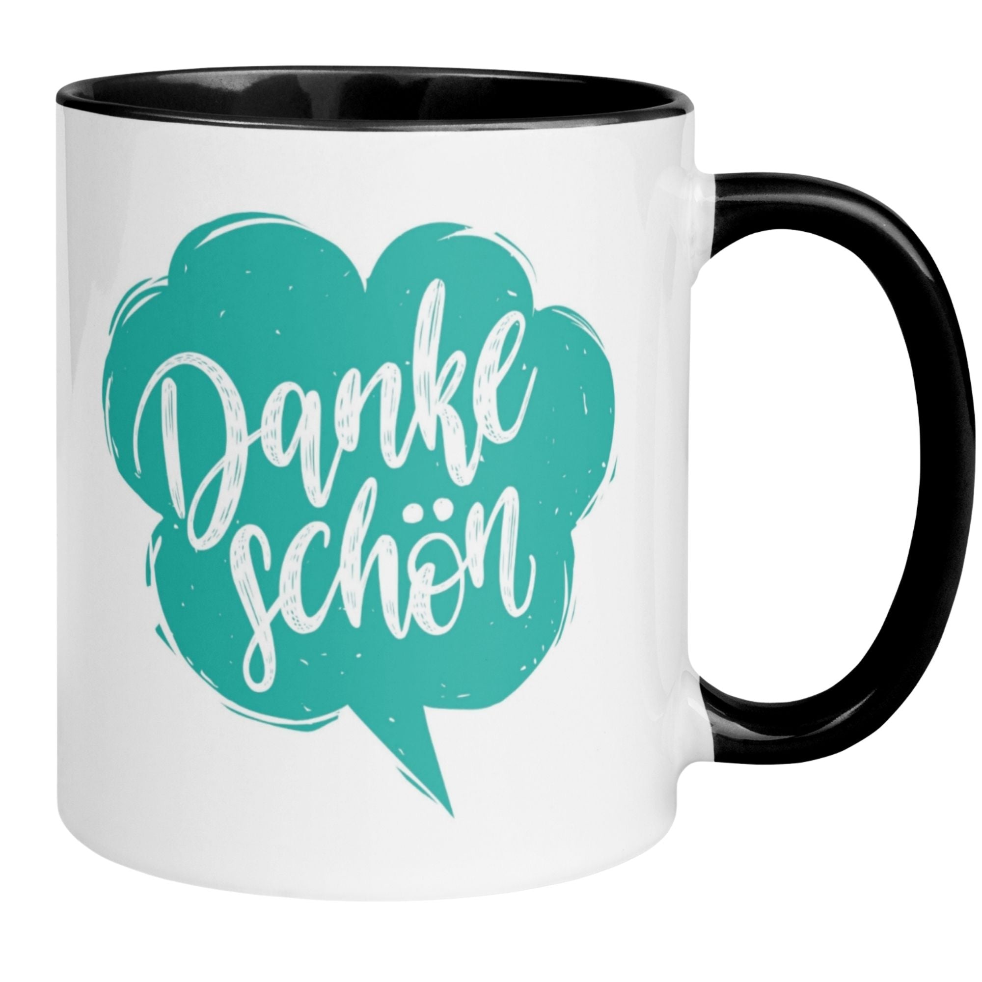 Momentals Tasse Danke mit Sprechblase für Wertschätzung und Dankbarkeit, ideal für Kaffeepausen.