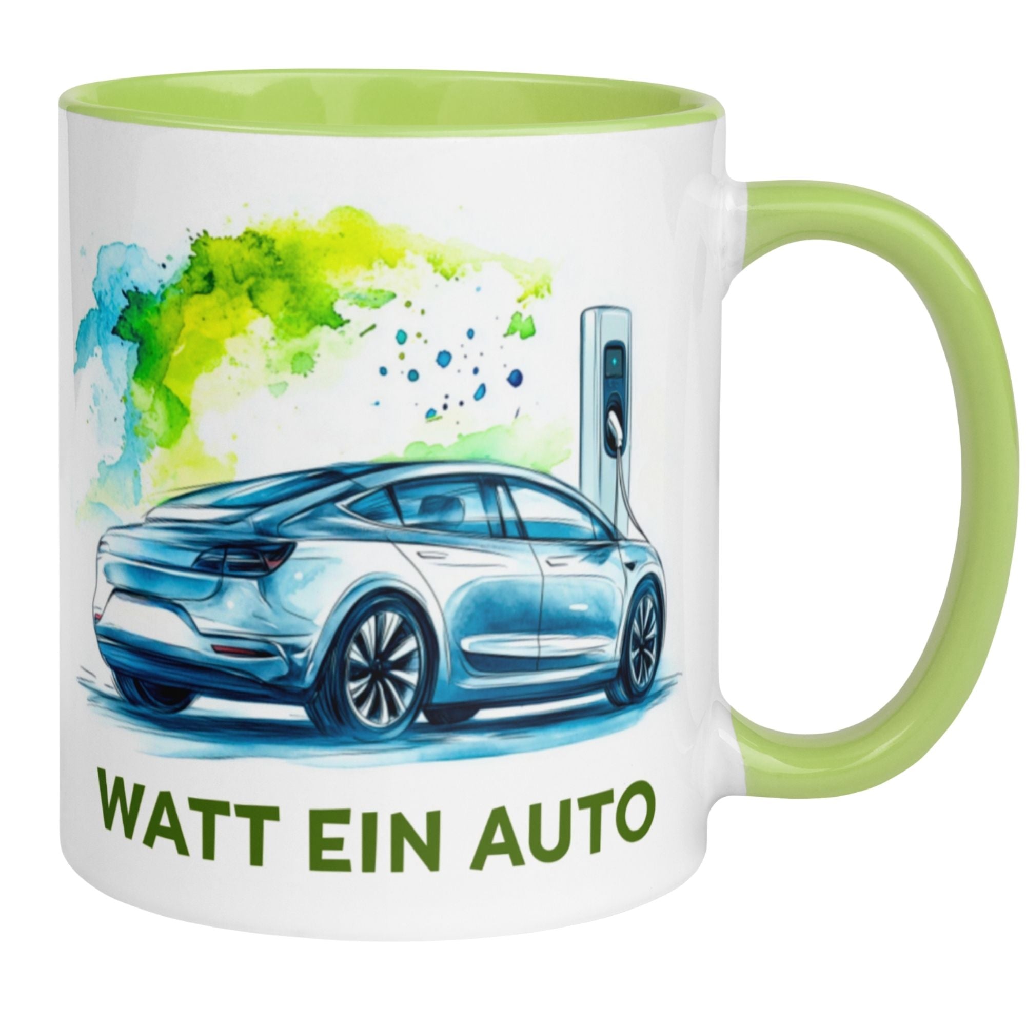 Tasse | E-Auto & Spruch | Watt für ein Auto