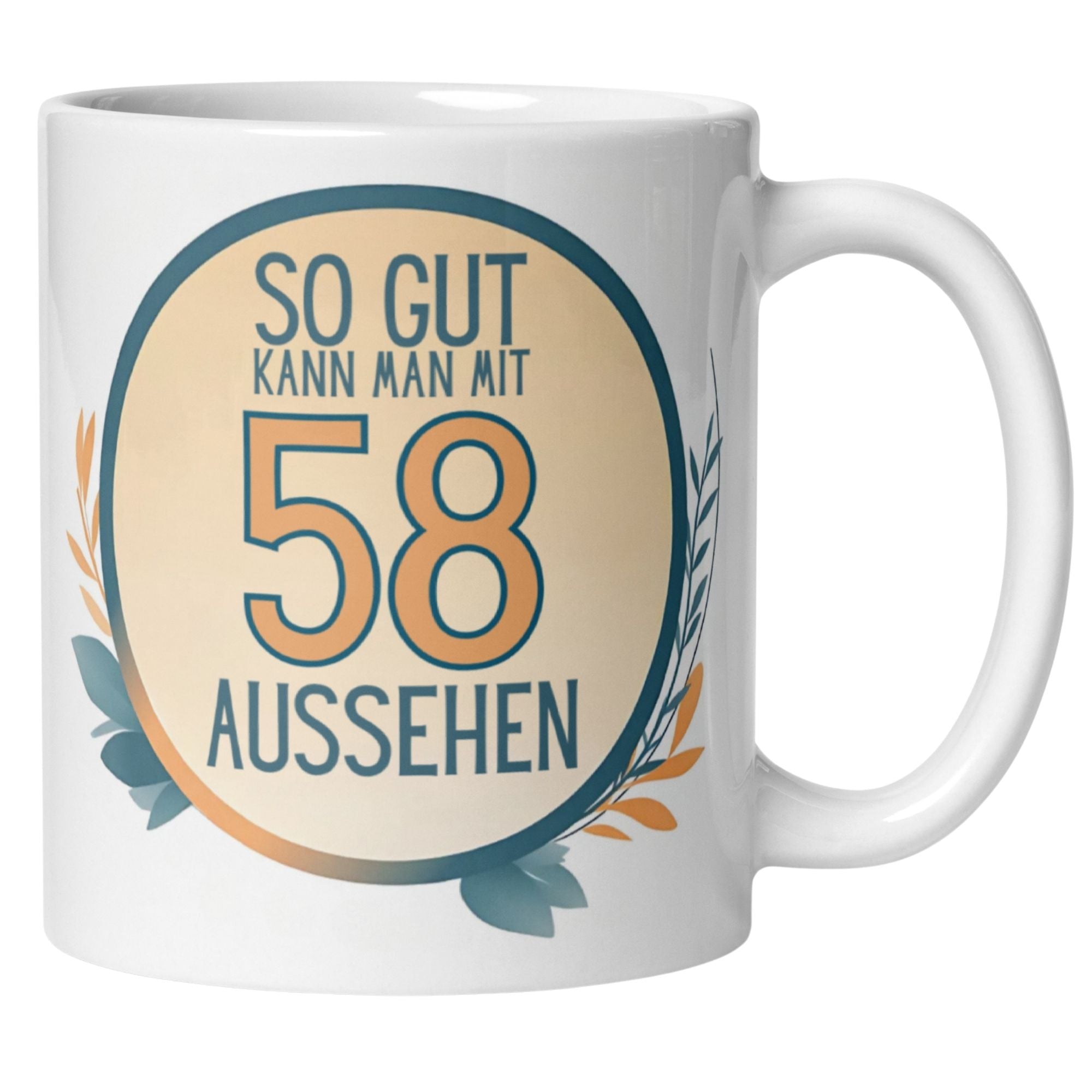 Momentals® Tasse 58. Geburtstag | Humorvoll & Spruch | So gut kann man mit 58 Aussehen • Momentals
