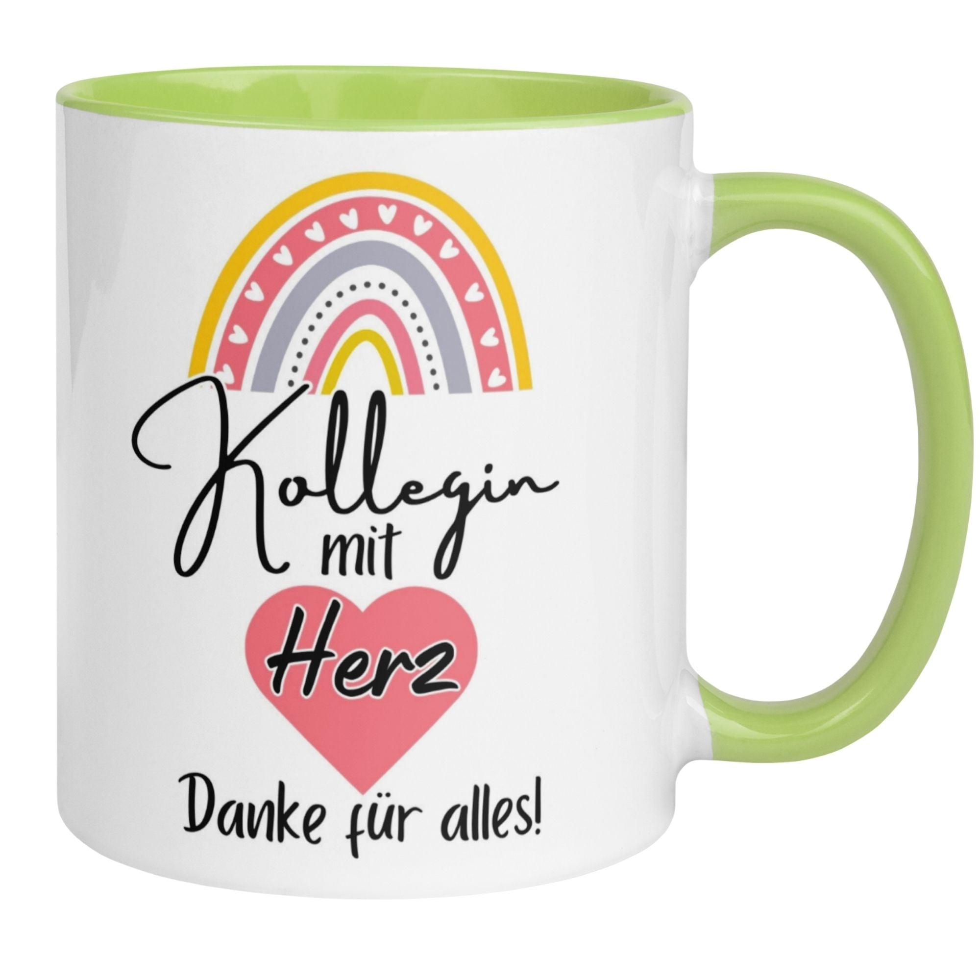 Tasse Kollegin – „Kollegin mit Herz - Danke für alles“ – Geschenk Beste Arbeitskollegin