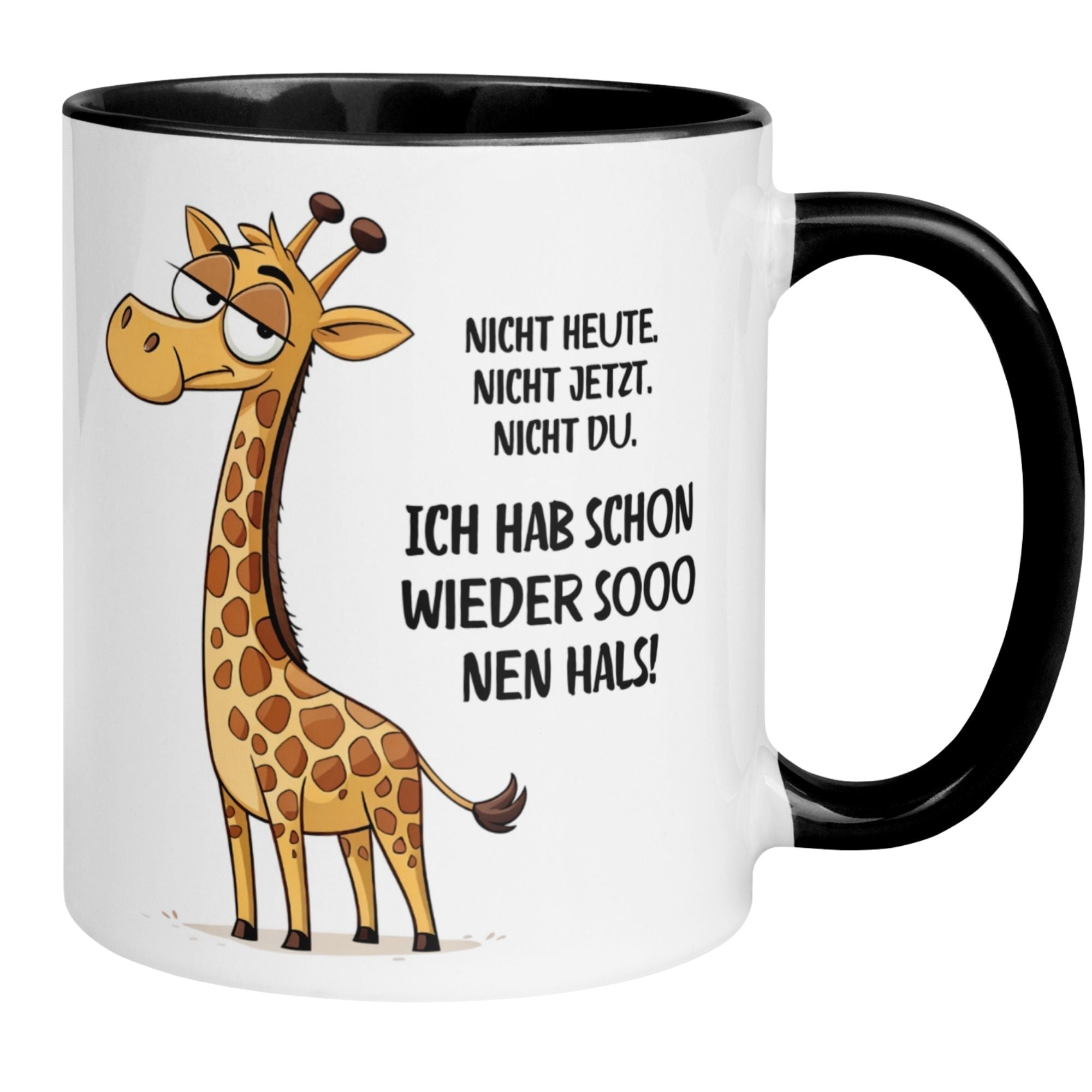 Tasse Giraffe – „Ich hab sooo nen Hals“ – lustiger Giraffen Geschenk Becher