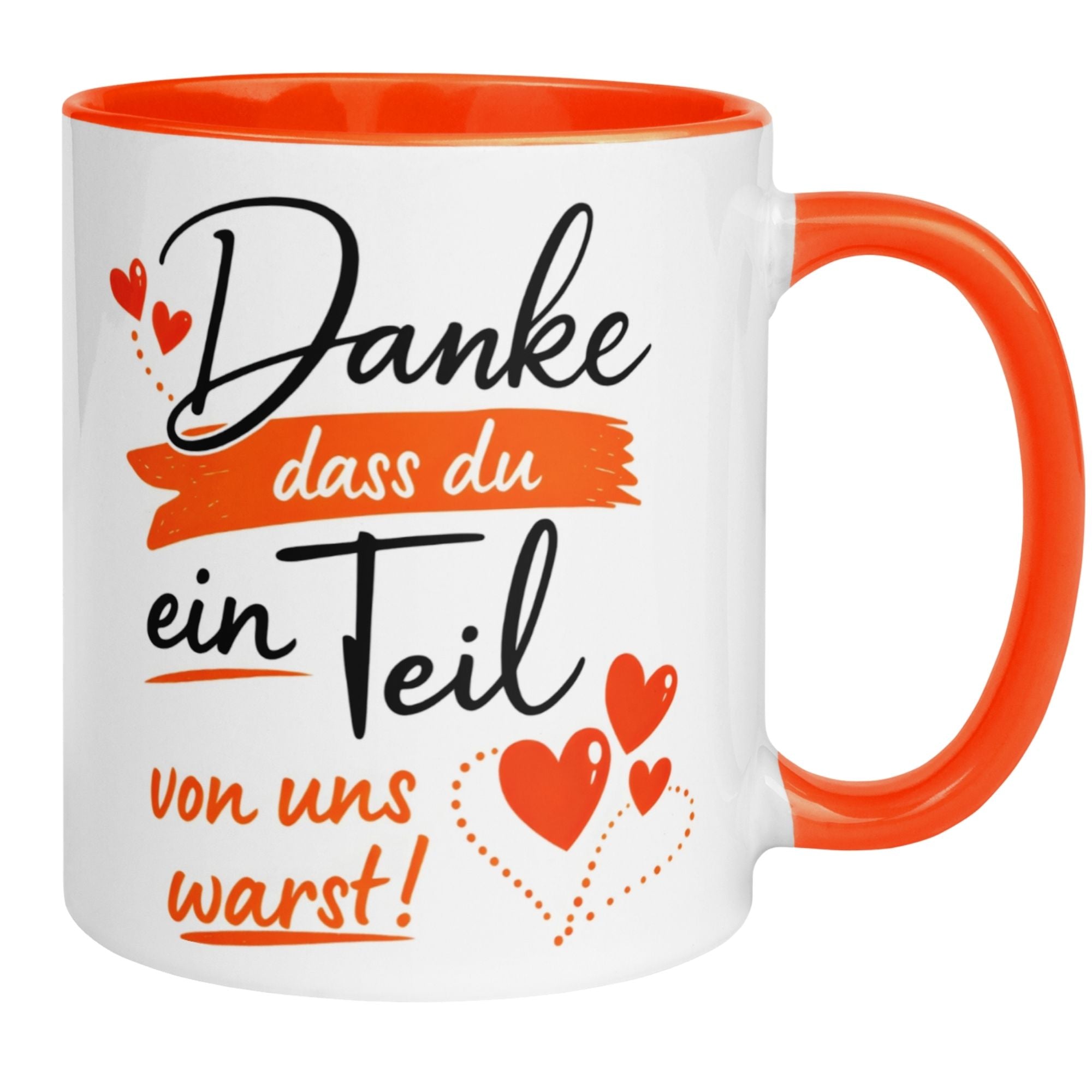 Abschied Tasse | Kollegin & Kollege | Danke dass du ein Teil von uns warst