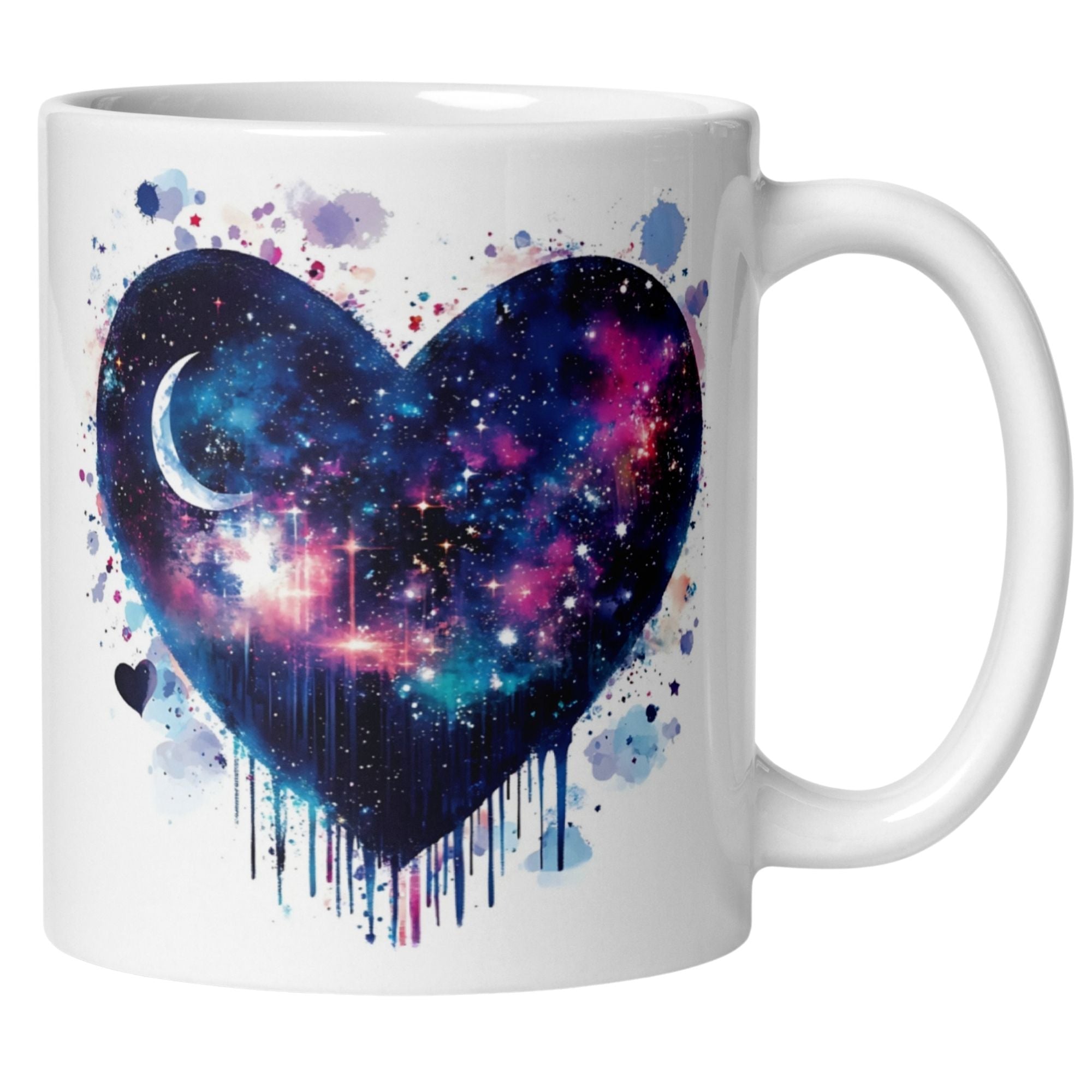 Momentals® Tasse Liebe | Herz & Galaxie | Liebe bis in die Sterne