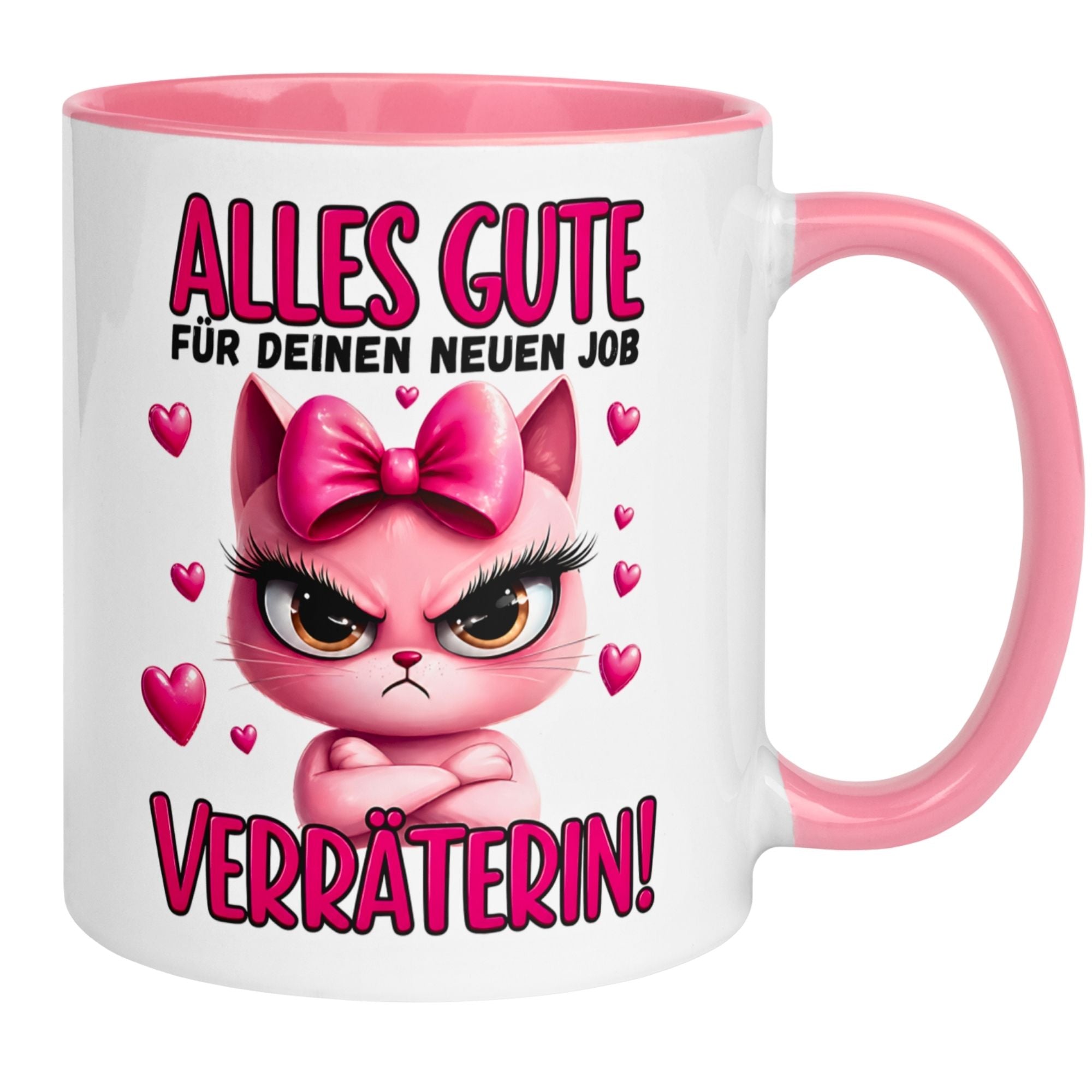 Tasse Abschied – „Alles Gute - Verräterin“ – Abschiedsgeschenk Kollegin