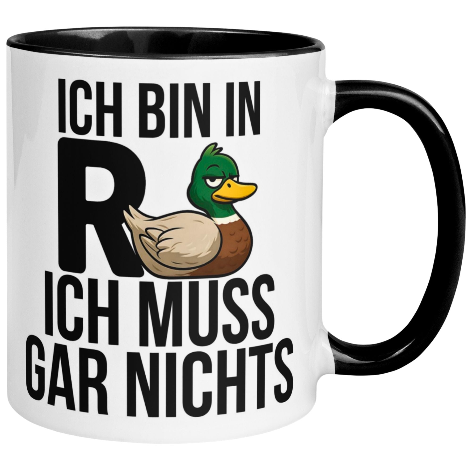 Tasse Rente – „Ich bin in Rente ich muss gar nichts“ – Renteneintritt Geschenk Mann