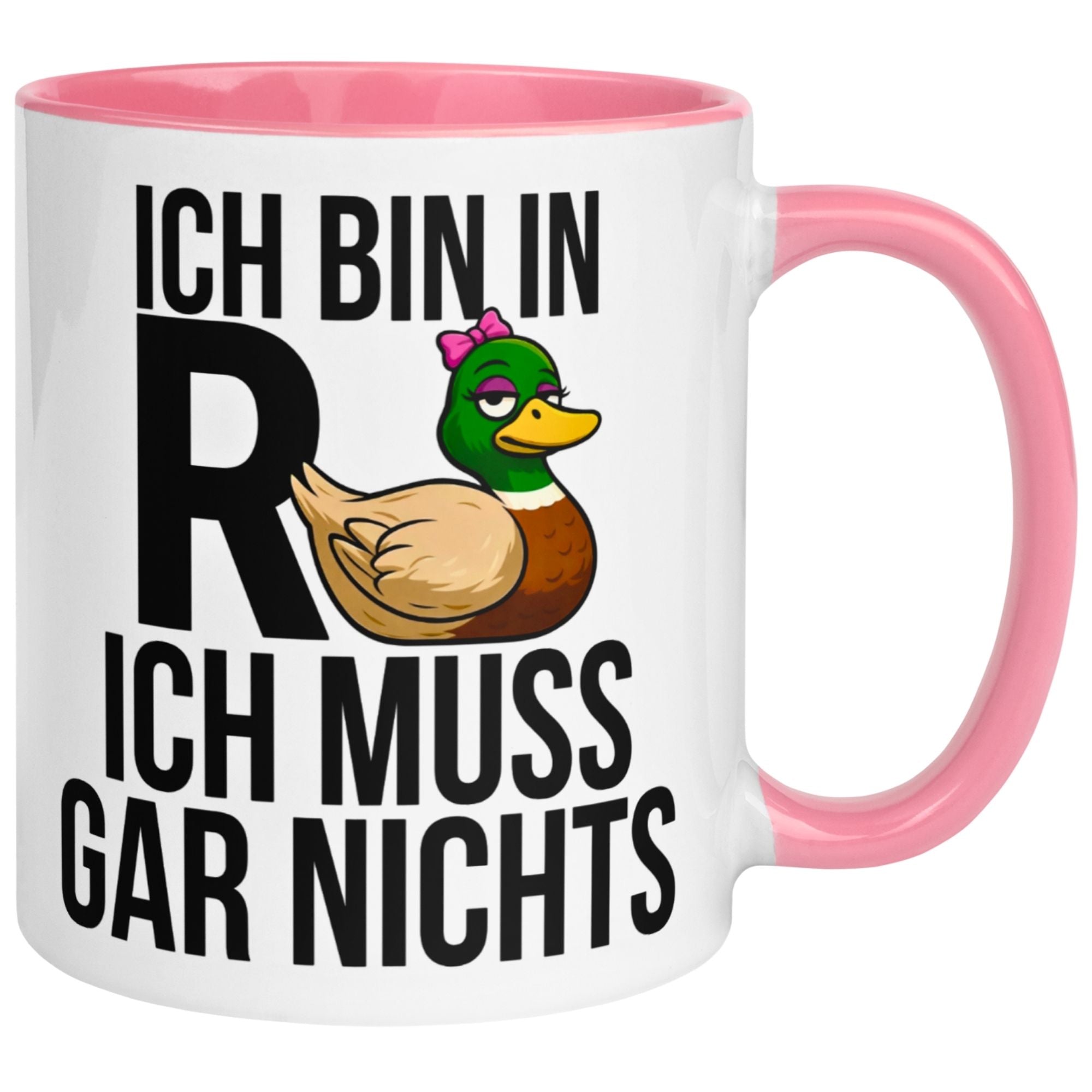 Tasse Rente – „Ich bin in Rente ich muss gar nichts“ – Renteneintritt Geschenk Frau