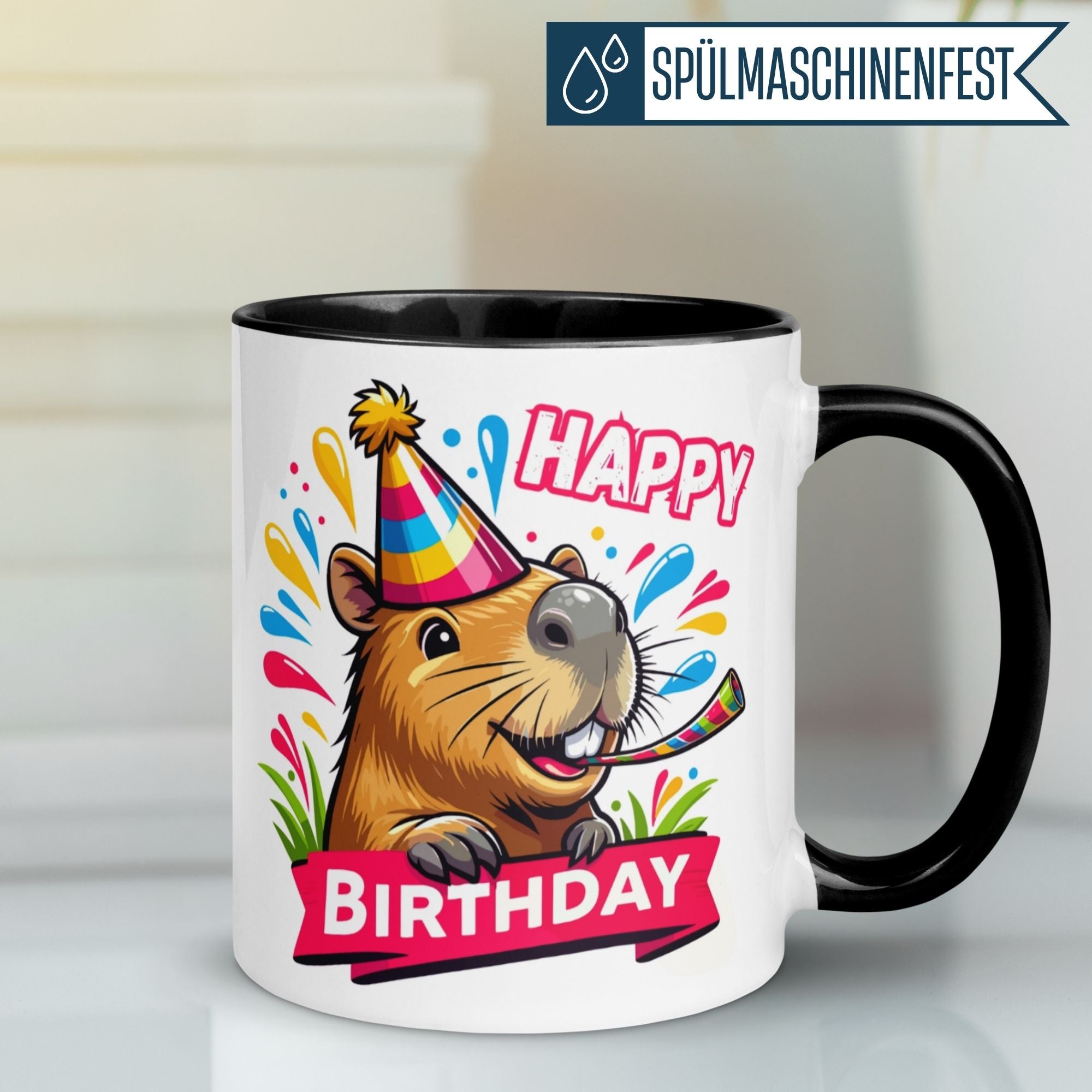Geburtstag Tasse | Happy Birthday - Capybara Party