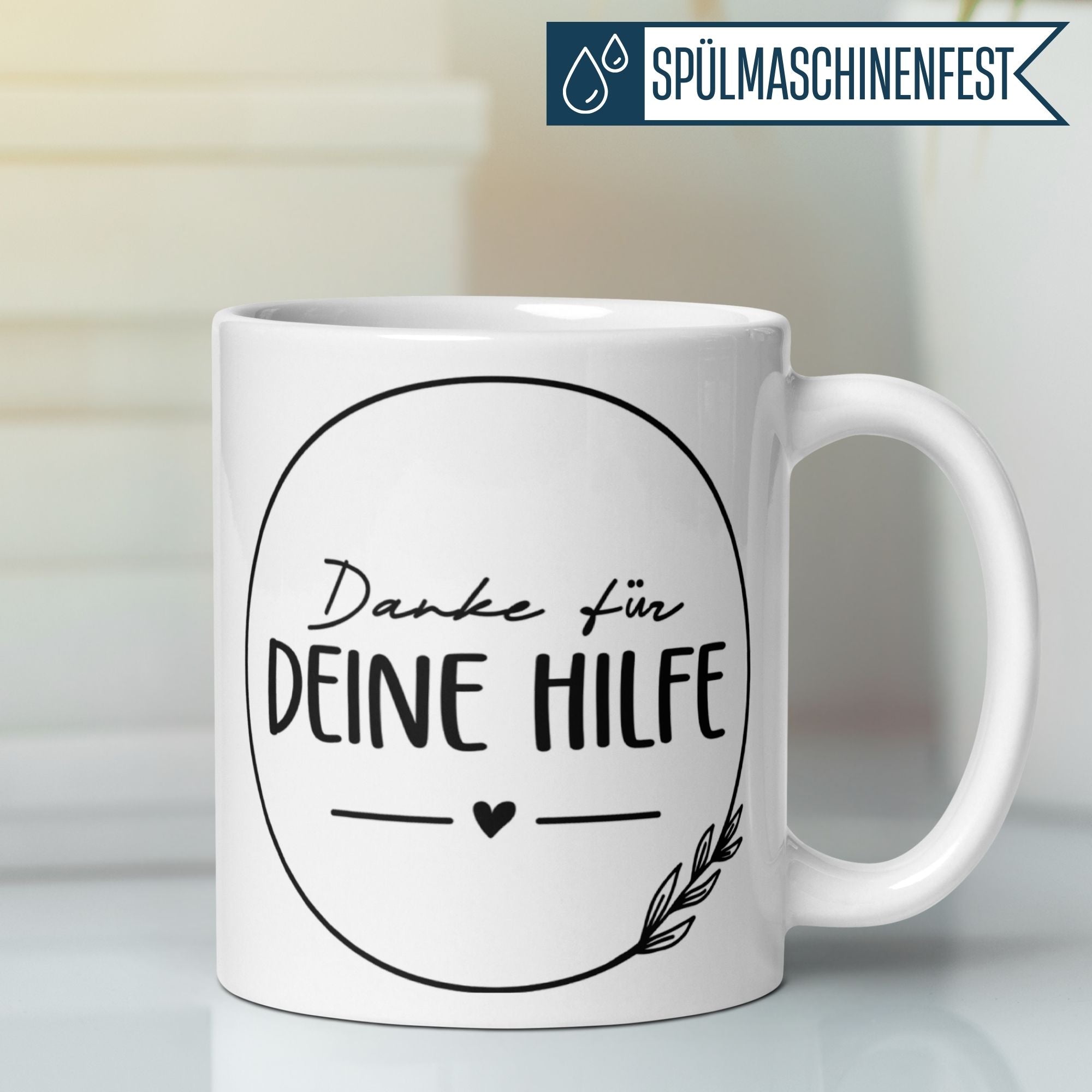 Momentals® Tasse Dankeschön | Herz & Spruch | Danke für deine Hilfe • Momentals