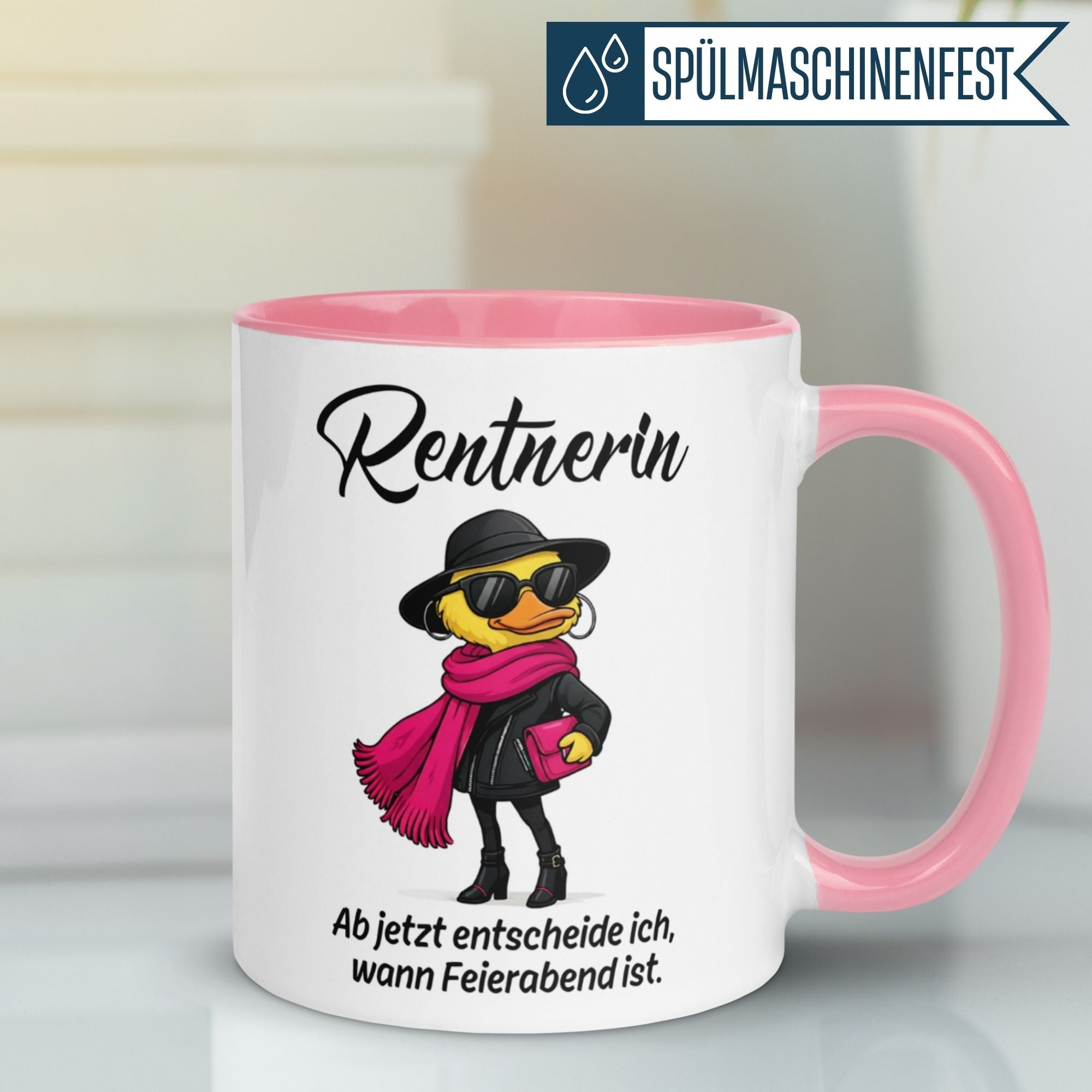 Rentnerin Tasse | Ab jetzt entscheide ich wann Feierabend ist