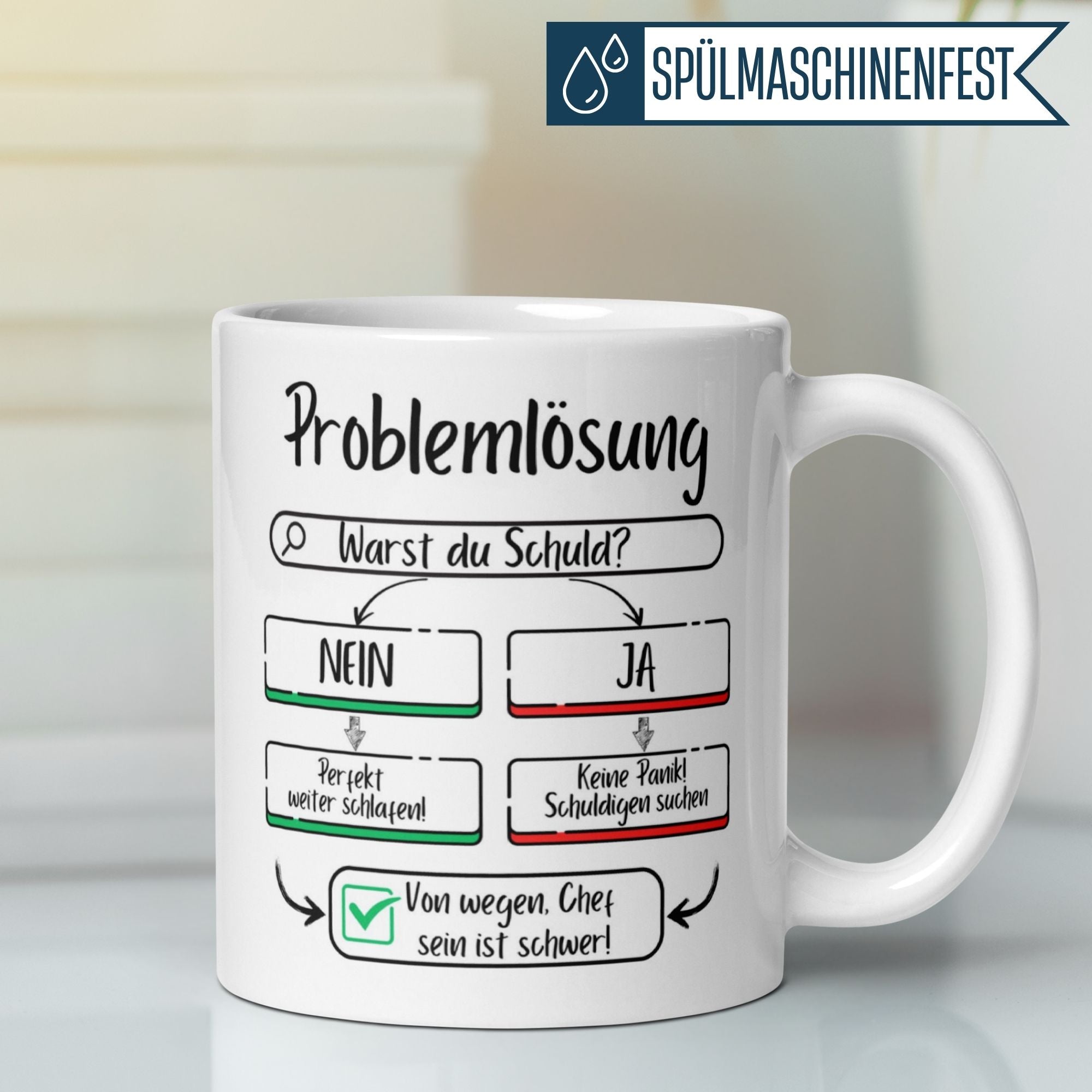 Momentals® Tasse Chef | Problemlösung & Flowchart | Von wegen Chef sein ist schwer