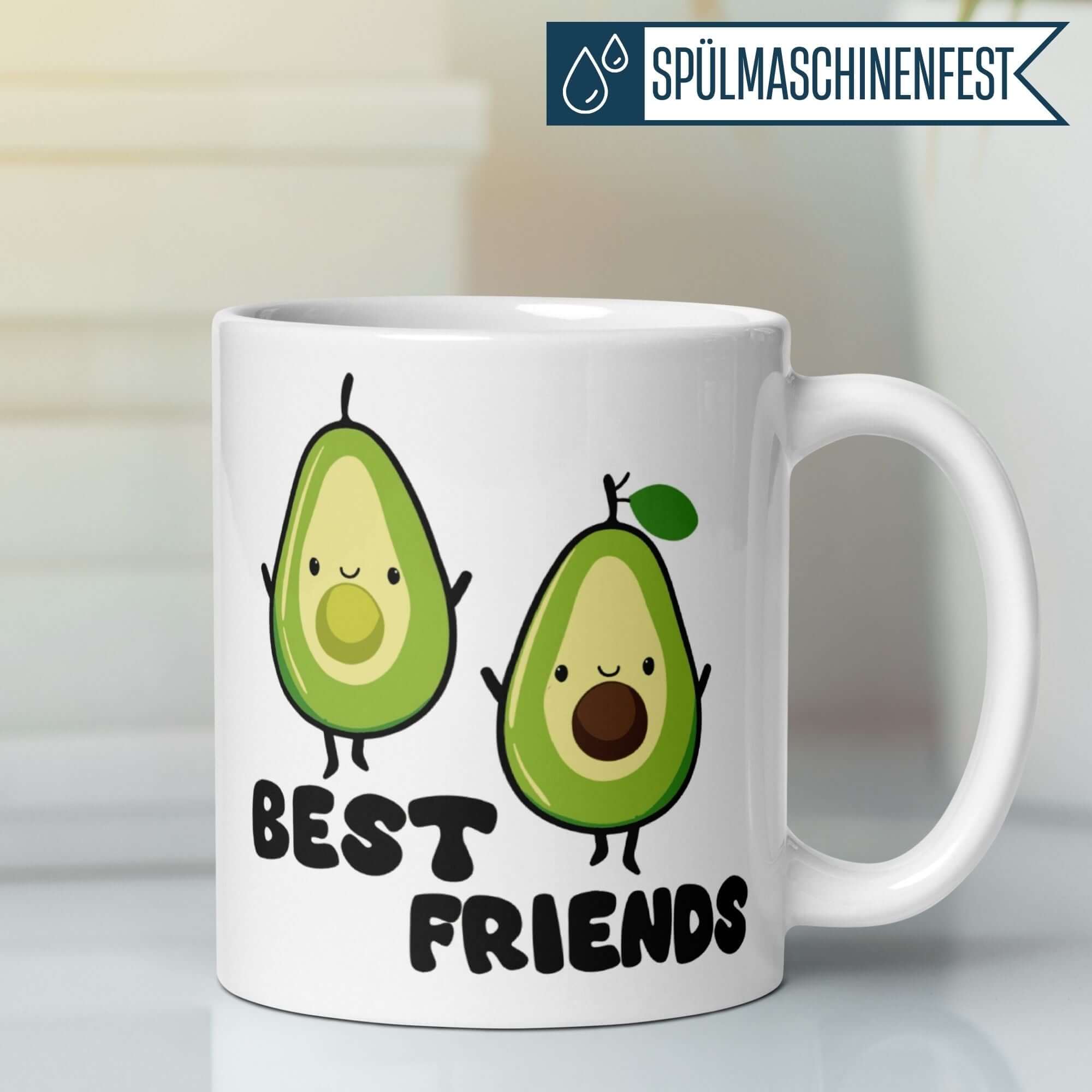 Momentals® Tasse | Freundschaft & Avocado | Best Friends mit Kern • Momentals