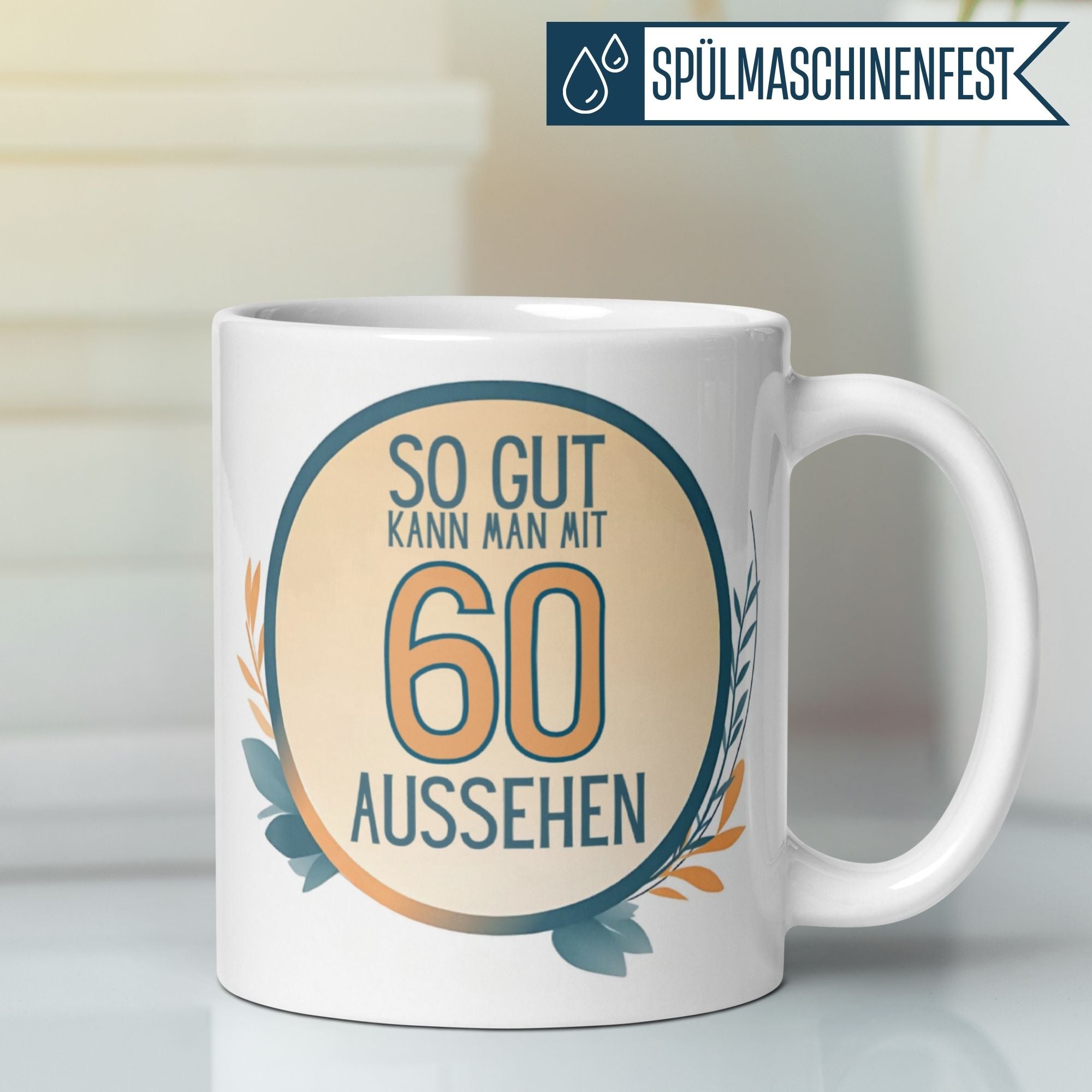 Momentals® Tasse 60. Geburtstag | Humorvoll & Spruch | So gut kann man mit 60 Aussehen • Momentals