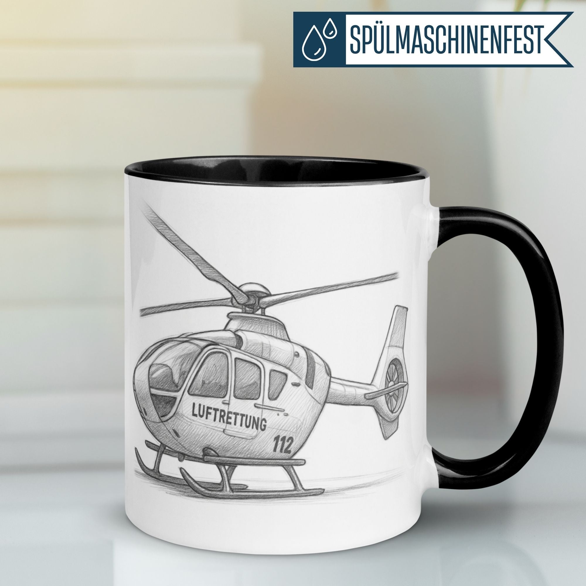 Tasse | Rettungshubschrauber & Illustration | Luftrettung
