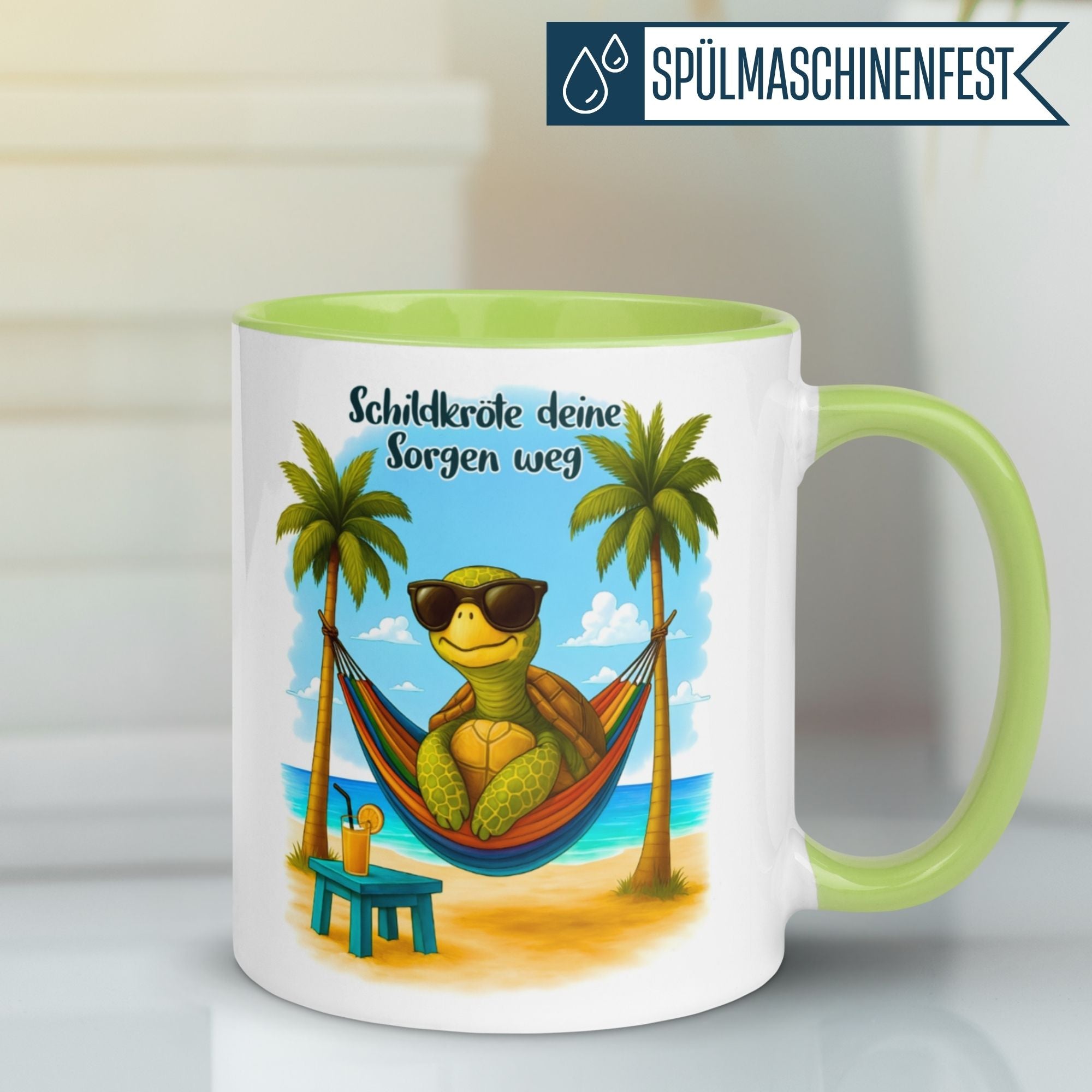 Schildkröte Tasse | Schildkröte deine Sorgen weg