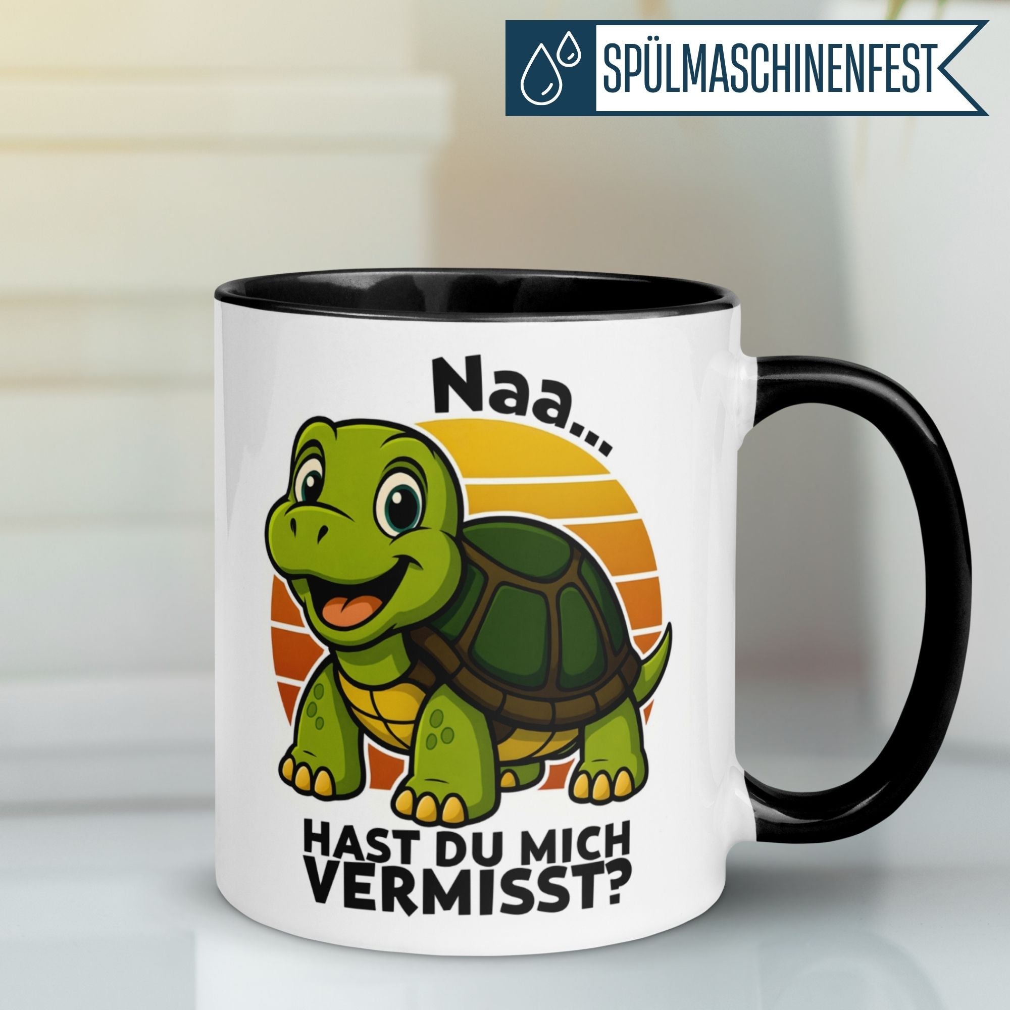 Schildkröte Tasse | Naa - hast du mich vermisst?