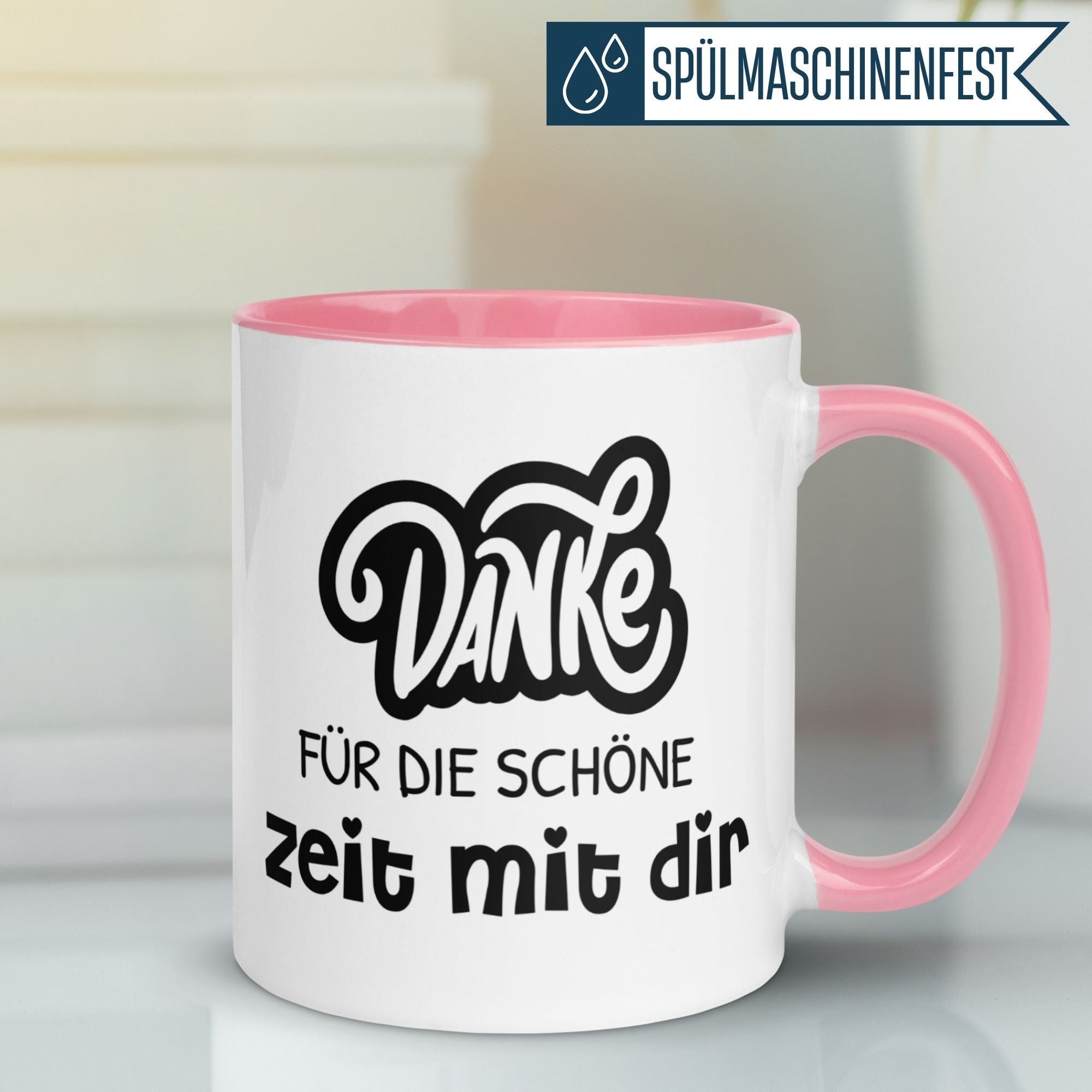 Tasse Danke | Dankeschön & Wertschätzung | Danke für die Zeit mit dir