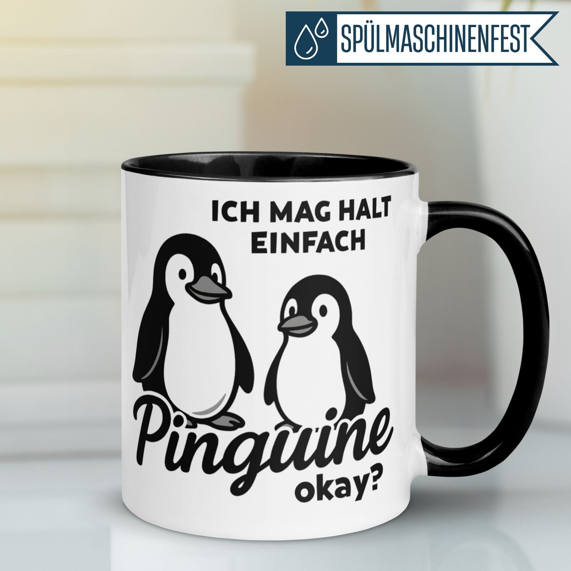 Pinguin Tasse | Ich mag halt einfach Pinguine - okay