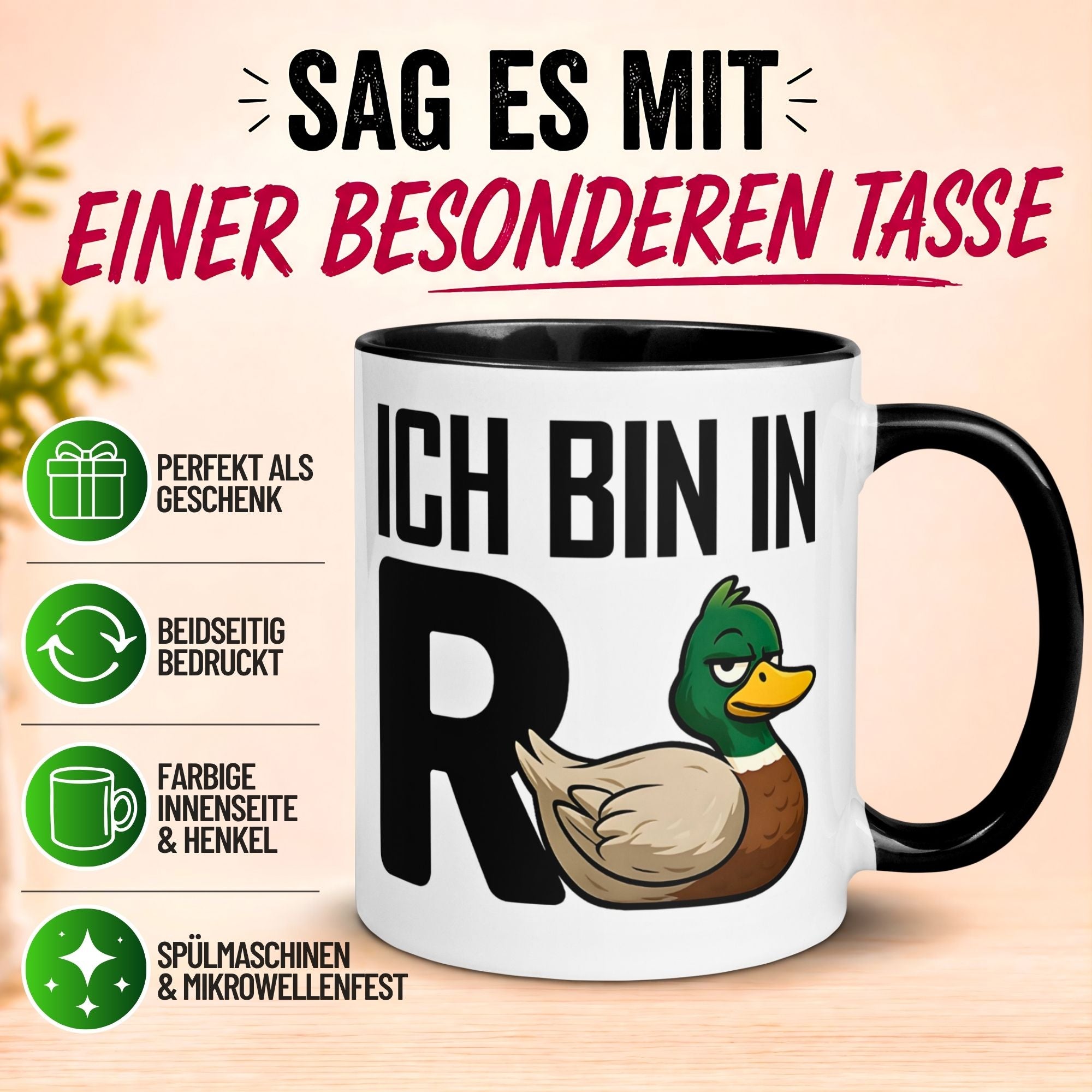 Tasse Rente – „Ich bin in R-Ente“ – Geschenke Becher zum Renteneintritt