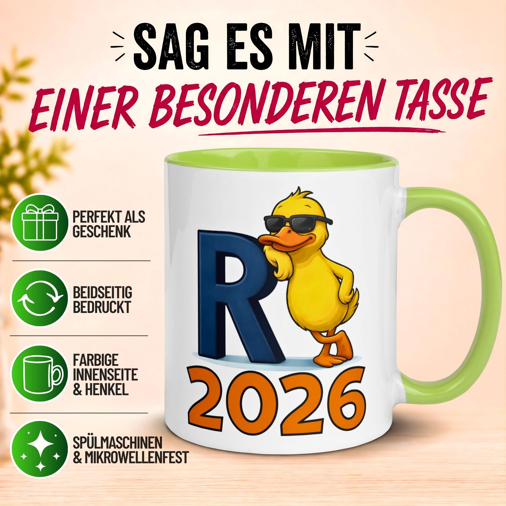 Tasse Rente – „R steht für Rente“ – Renteneintritt Geschenk Mann Frau