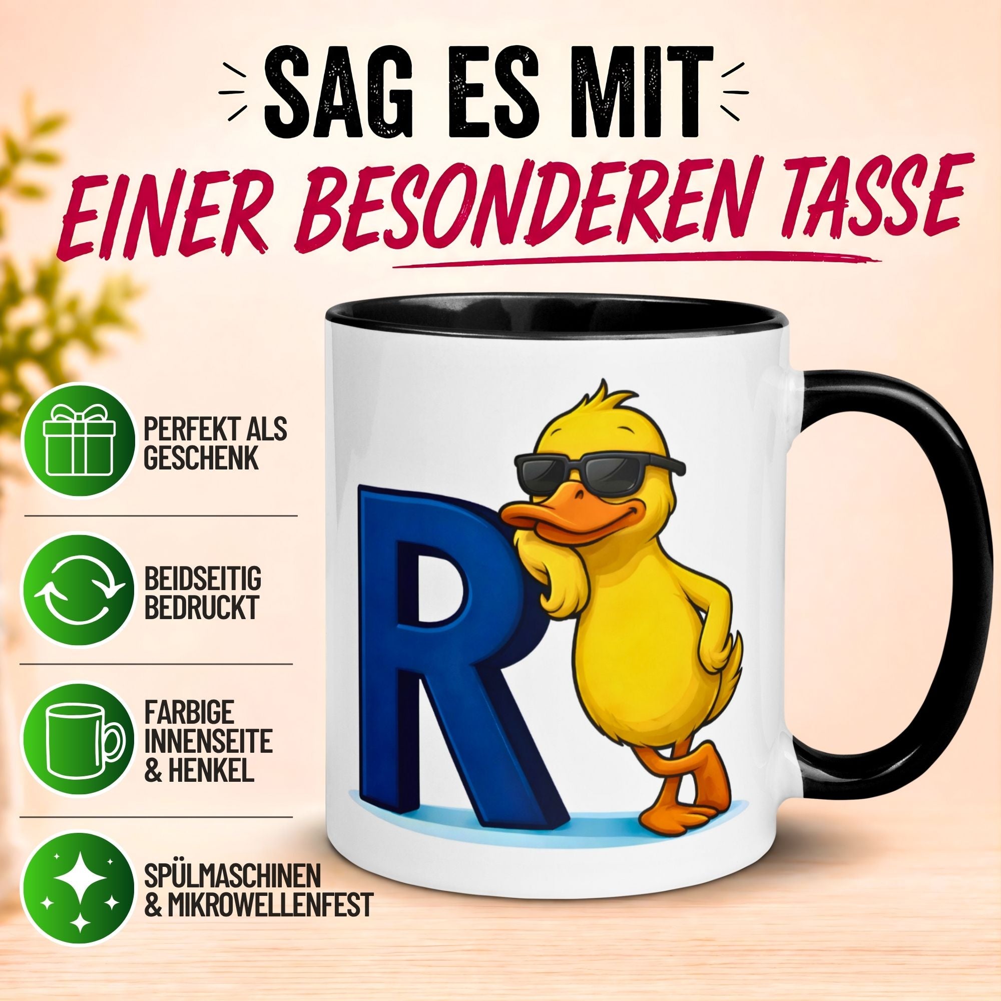Tasse Rente – „R + Ente = Rente“ – Renteneintritt Geschenk Männer Frauen