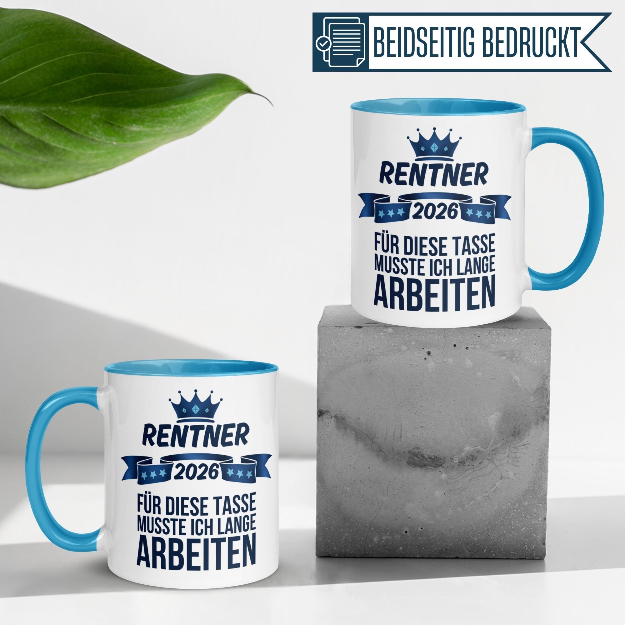 Tasse Rentner 2026 – „Für diese Tasse musste ich lange arbeiten“ – Rentenbeginn Mann
