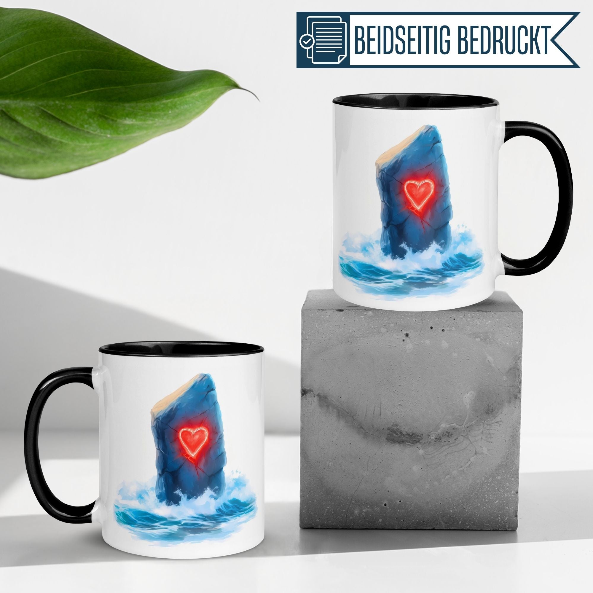 Tasse Liebe | Felsen & Herz | Du bist mein Fels in der Brandung