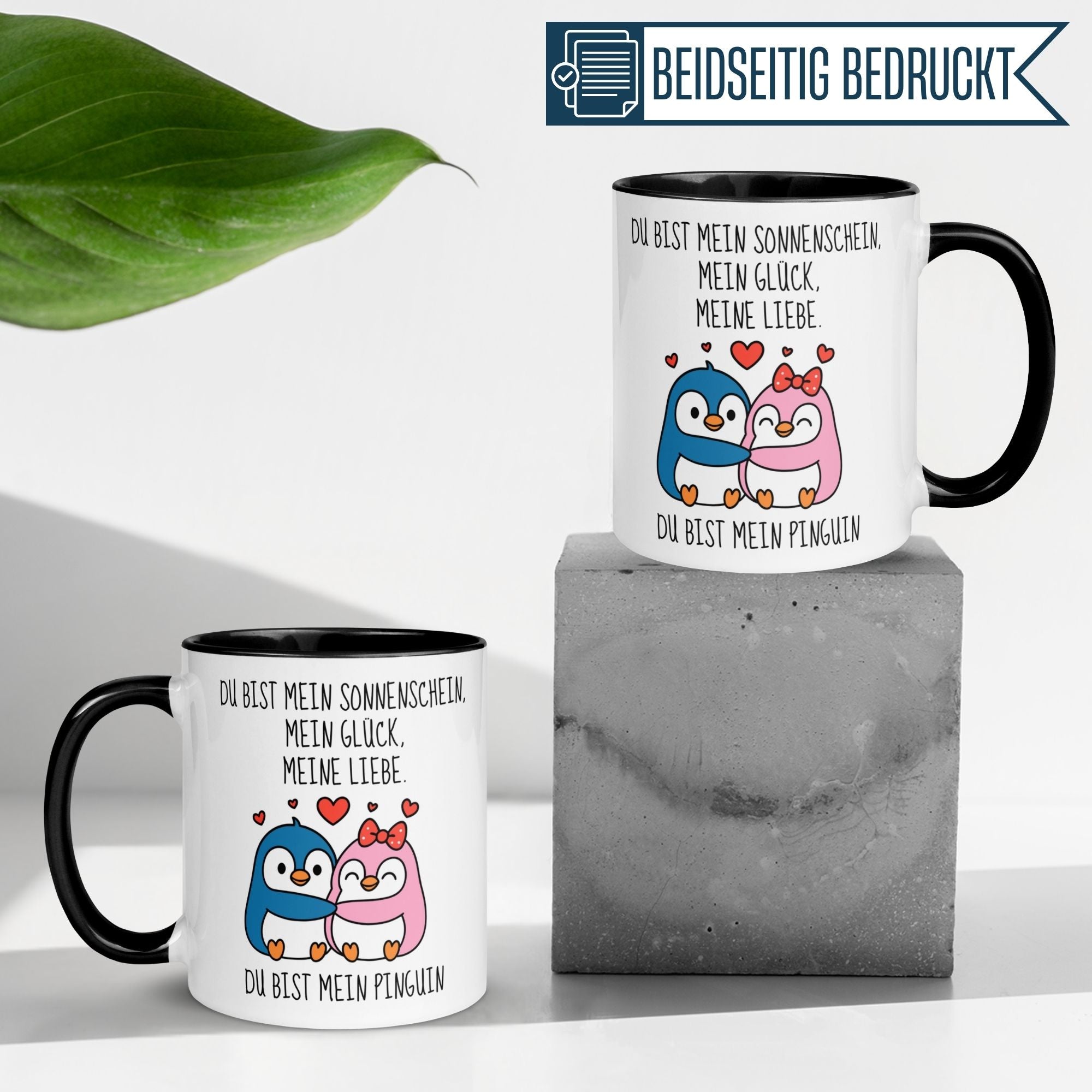 Pinguin Tasse | Du bist mein Sonnenschein - mein Glück - meine Liebe