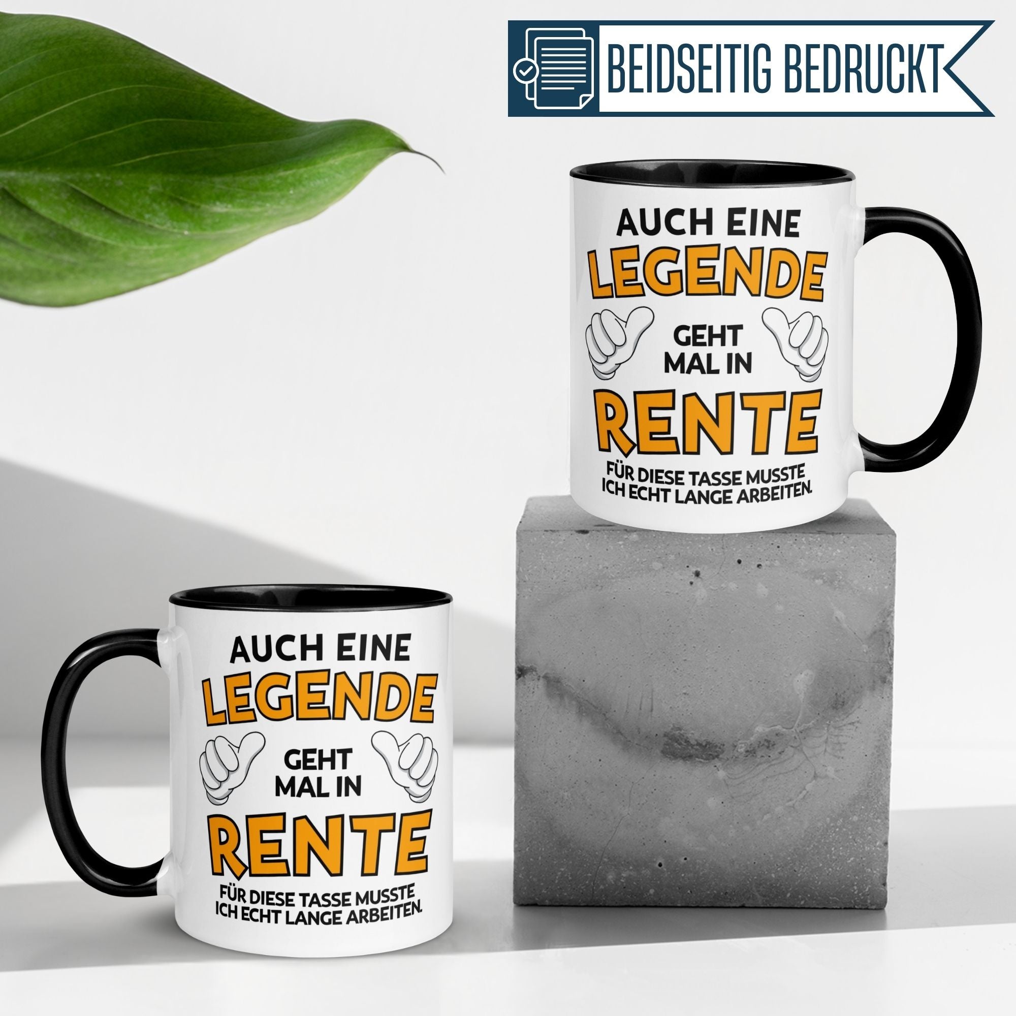 Tasse Rentner – „Auch eine Legende geht mal in Rente“ – Geschenk Rente Mann