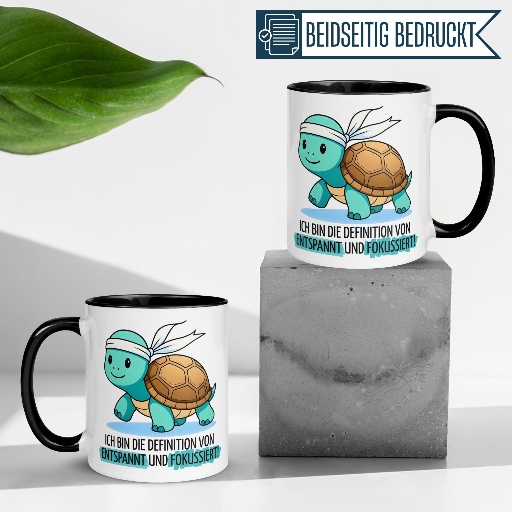 Schildkröte Tasse | Ich bin die Definition von entspannt und fokussiert