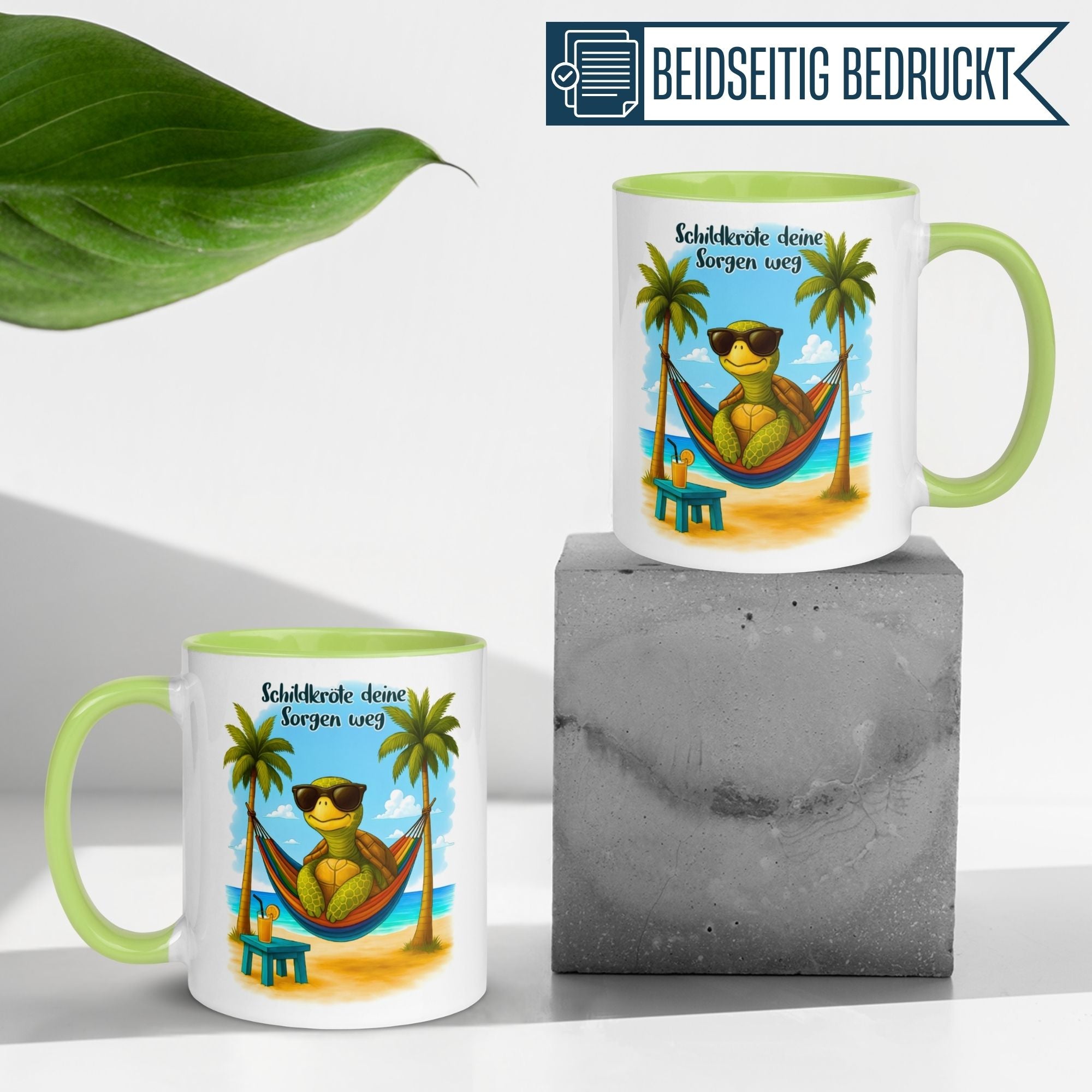 Schildkröte Tasse | Schildkröte deine Sorgen weg