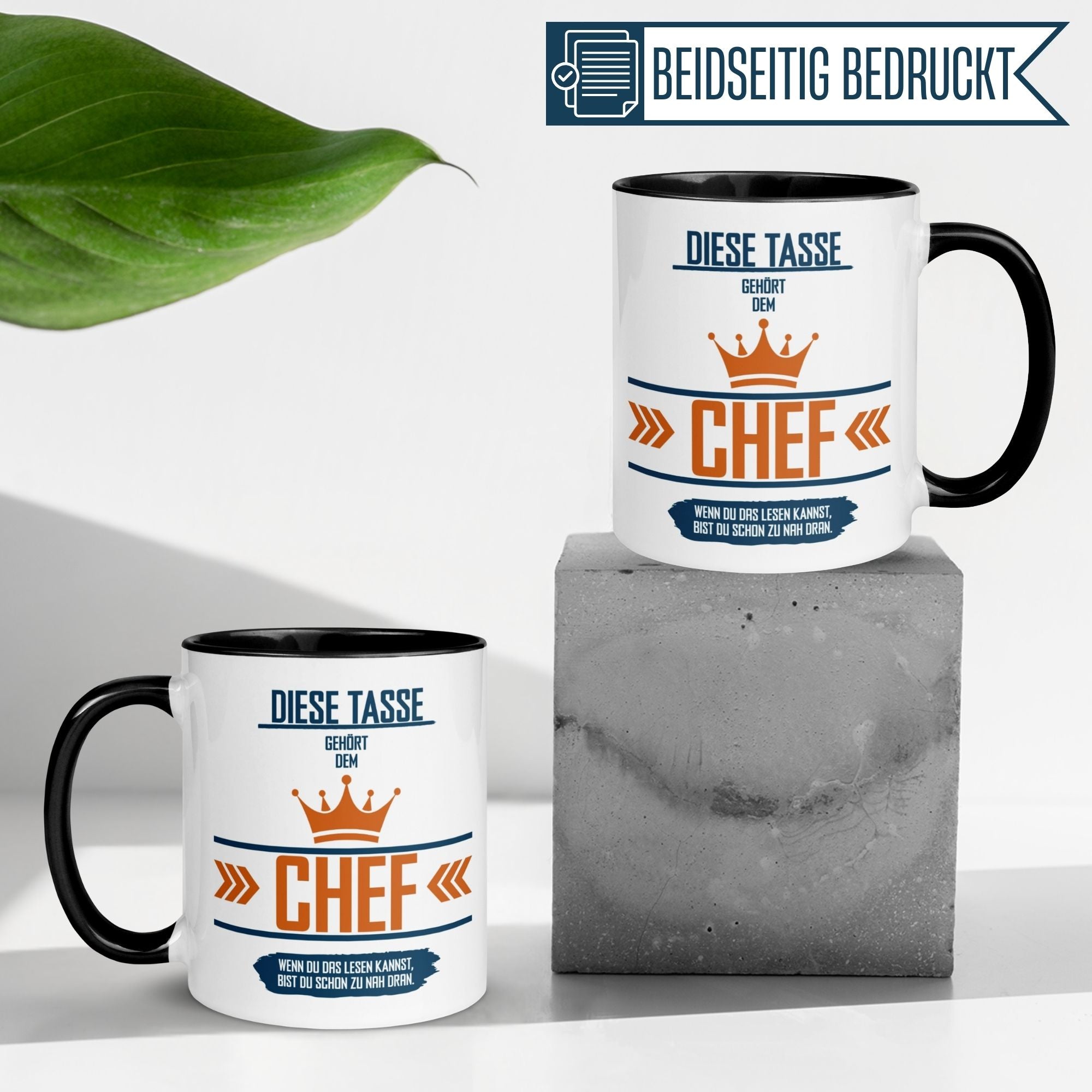 Tasse Chef – „Diese Tasse gehört dem Chef“ – Geschenk Bester Chef