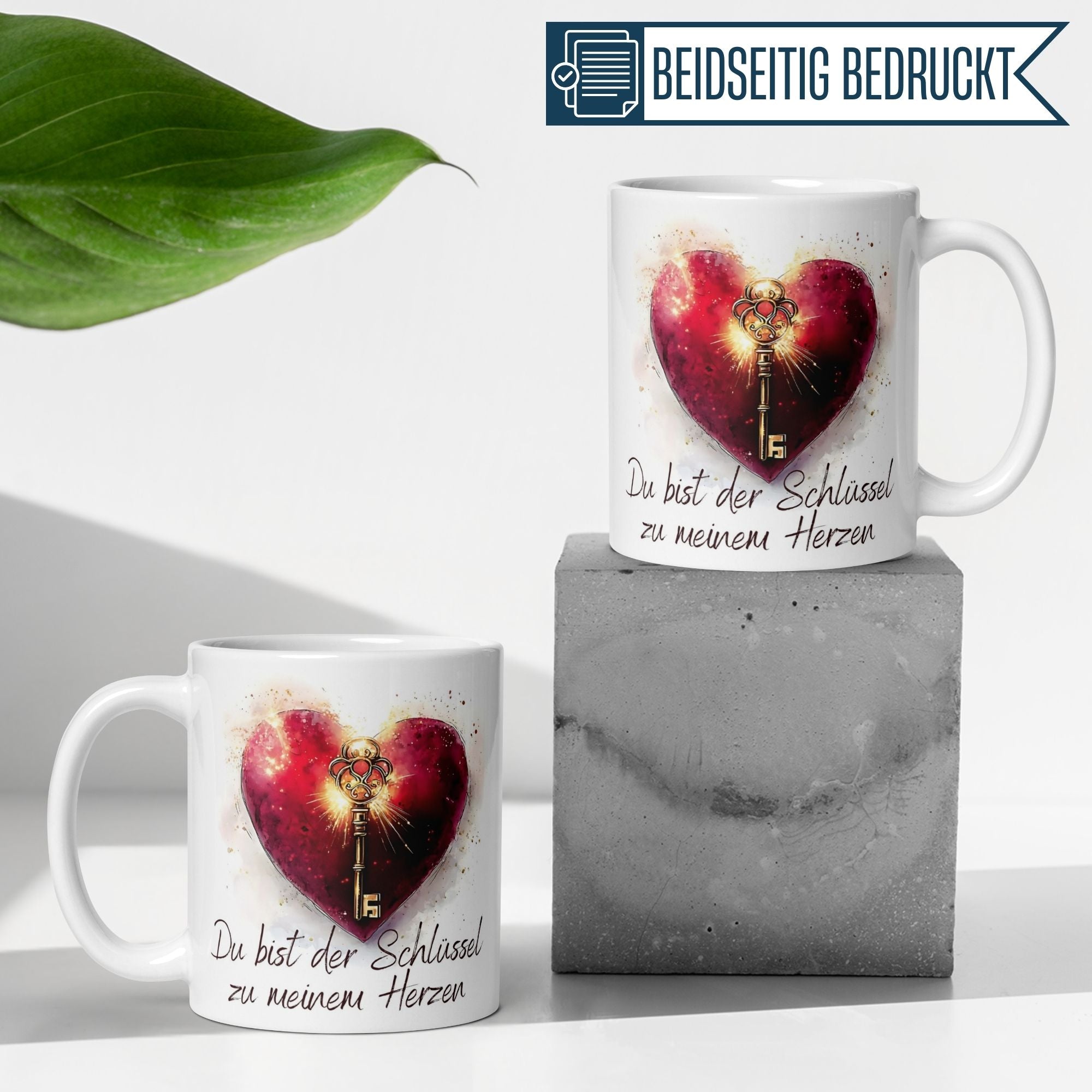 Momentals® Tasse Liebe | Schloss & Herz | Schlüssel zu meinem Herzen • Momentals