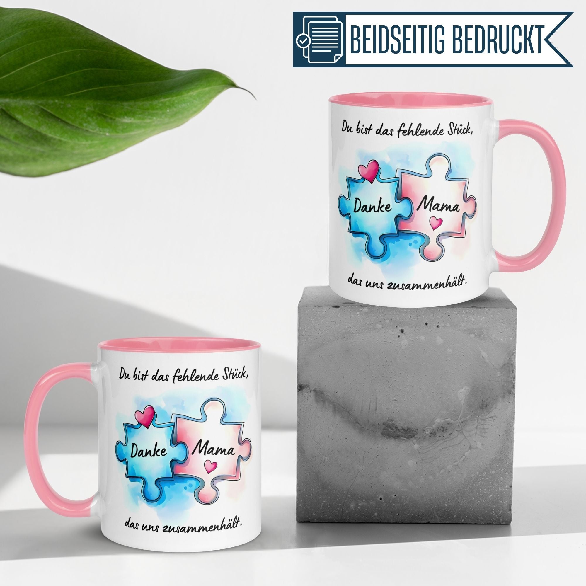 Mama Tasse | Du bist das fehlende Stück – Danke Mama