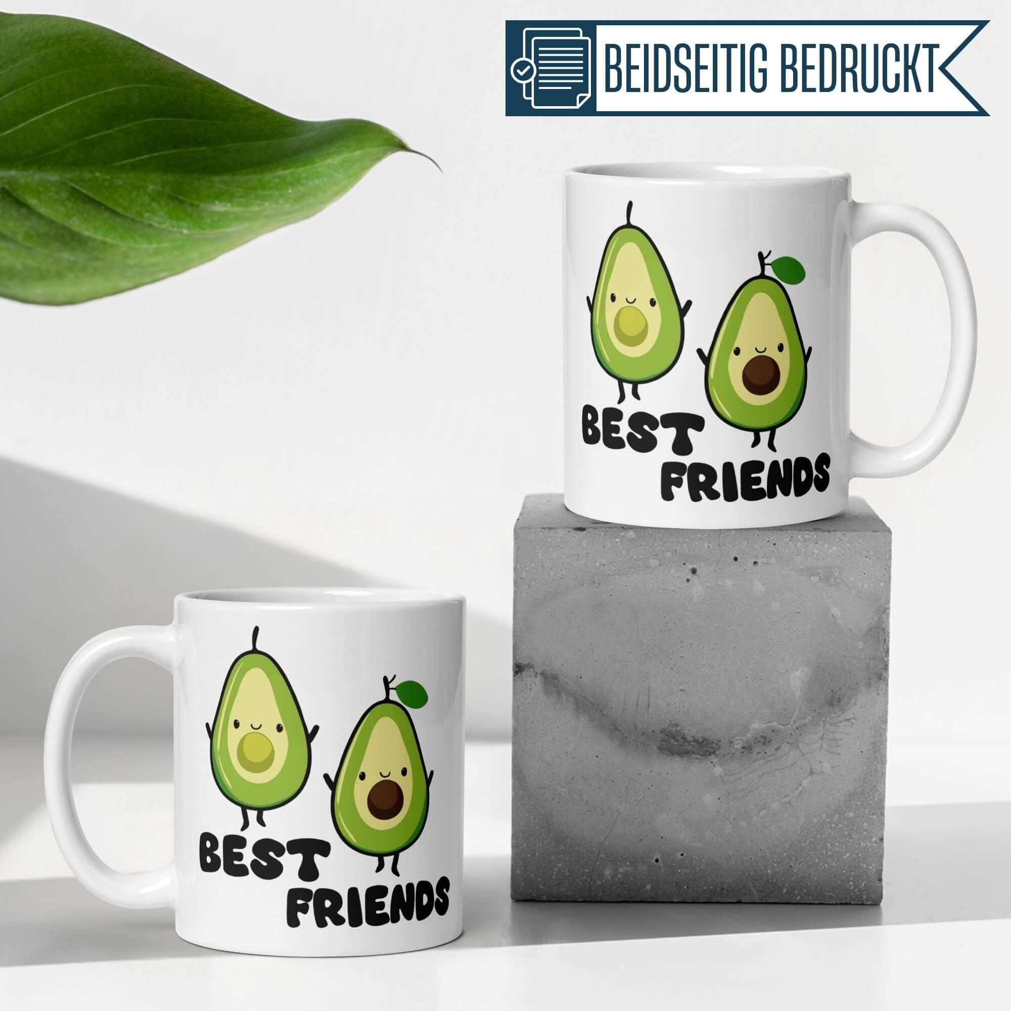 Momentals® Tasse | Freundschaft & Avocado | Best Friends mit Kern • Momentals