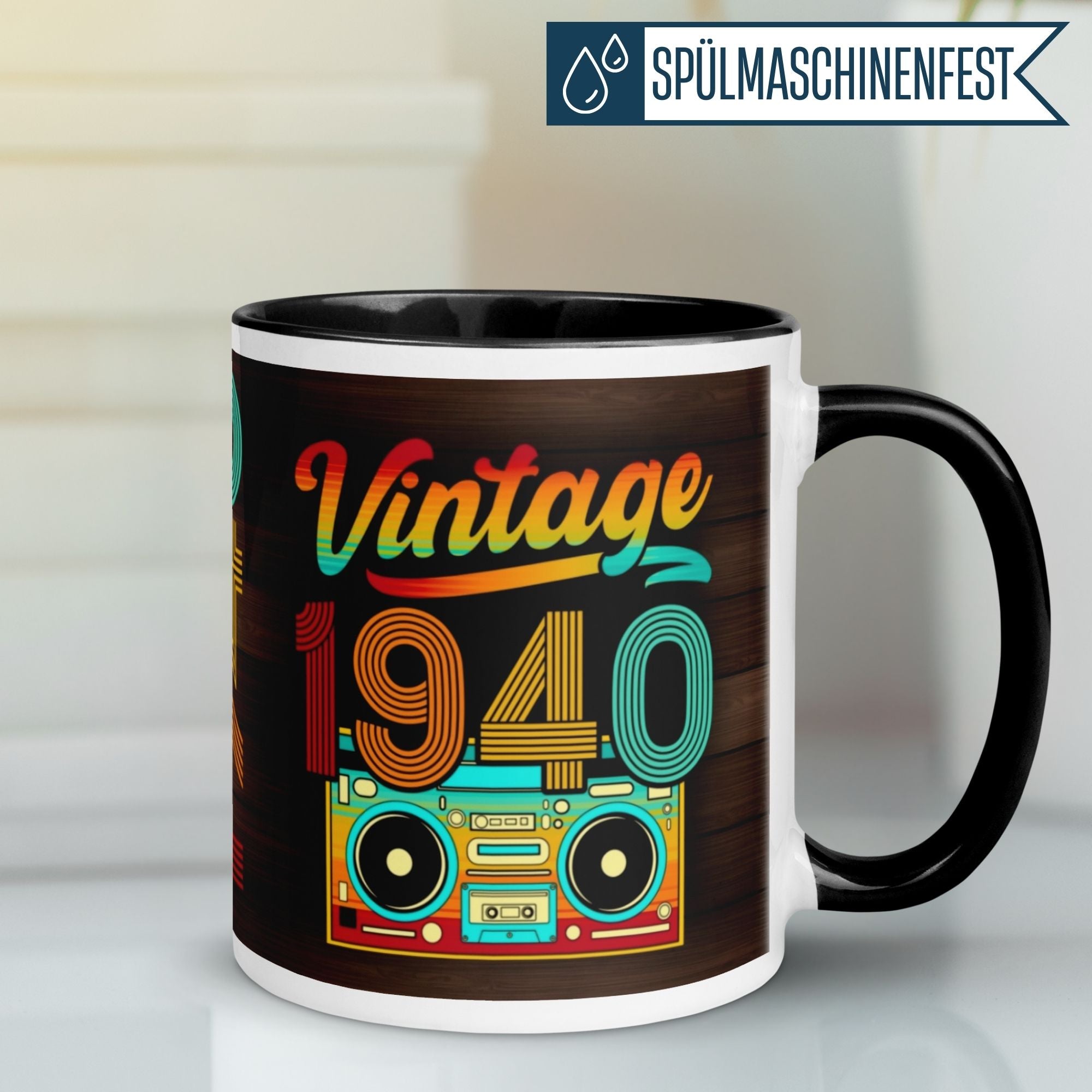 Tasse 85. Geburtstag | Retro & Zahl | Vintage 1940