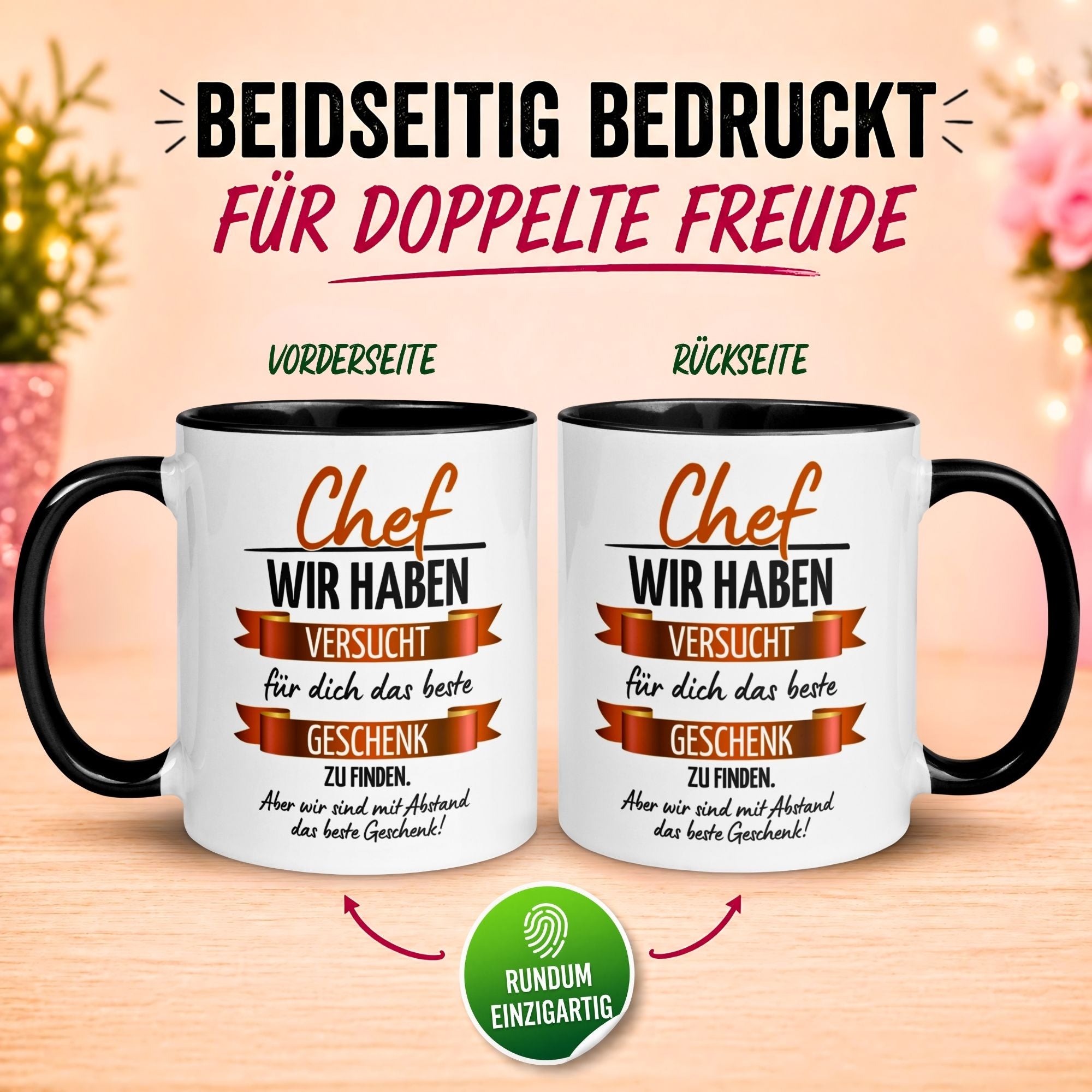 Tasse Chef – „Wir haben wirklich versucht“ – Geschenk Bester Chef