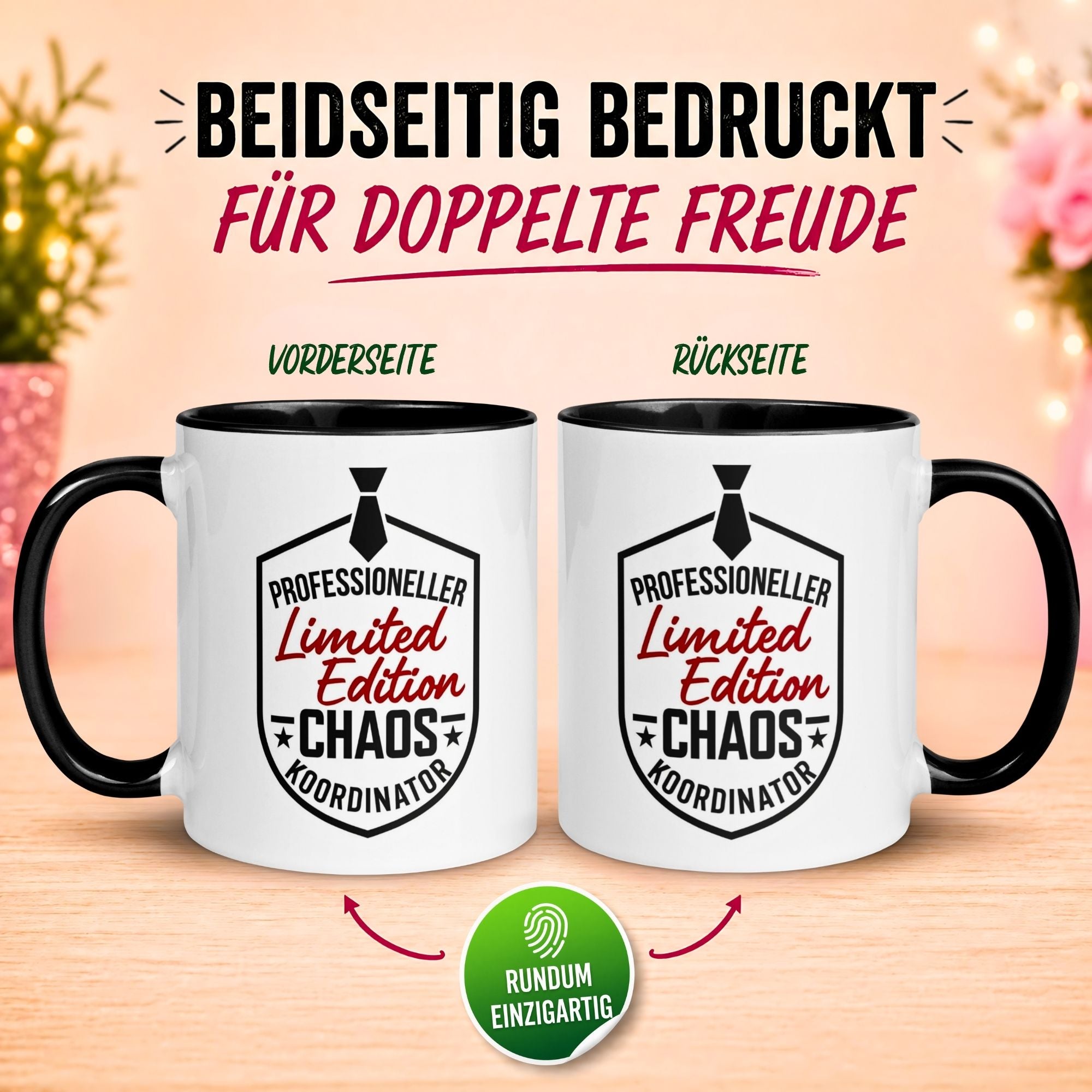 Tasse Chef – „Chaos Koordinator - Limited Edition“ – Geschenk Bester Chef