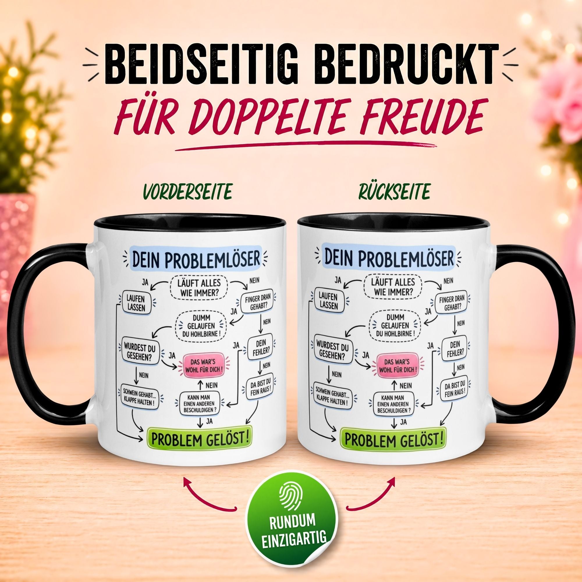 Tasse Kollege – „Dein Problemlöser“ – Büro Geschenk Bester Kollege