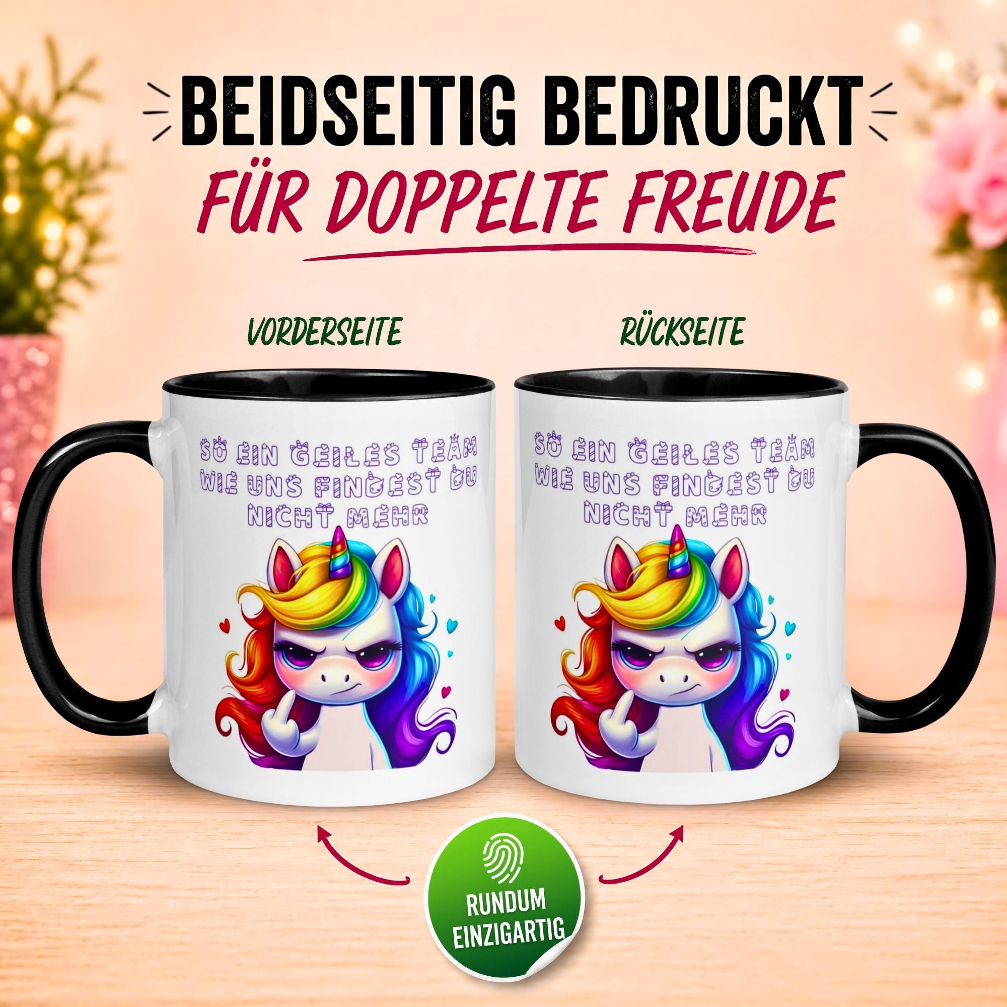 Tasse Abschied – „So ein geiles Team wie uns“ – Abschiedsgeschenk Kollegin/Kollegen