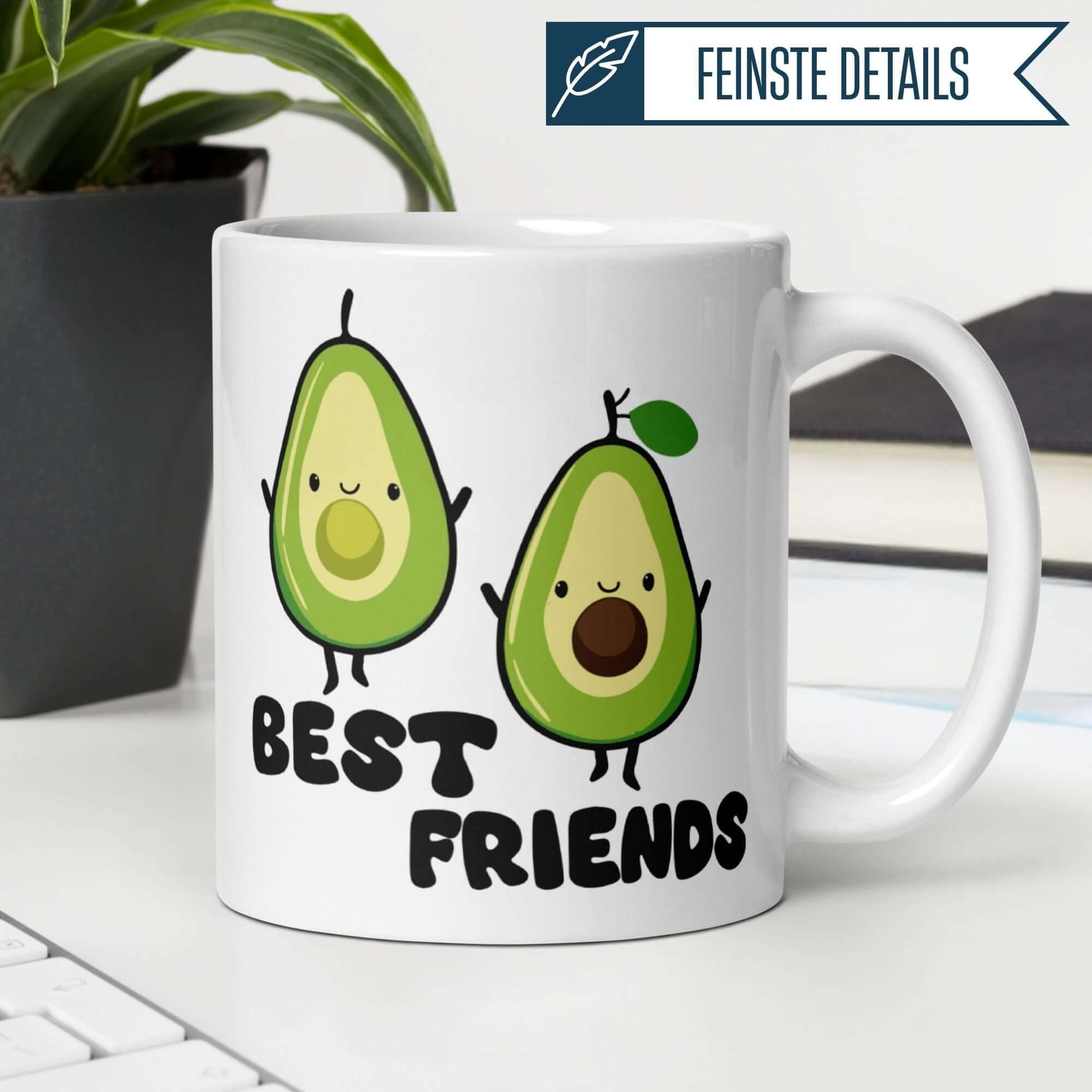 Momentals® Tasse | Freundschaft & Avocado | Best Friends mit Kern • Momentals