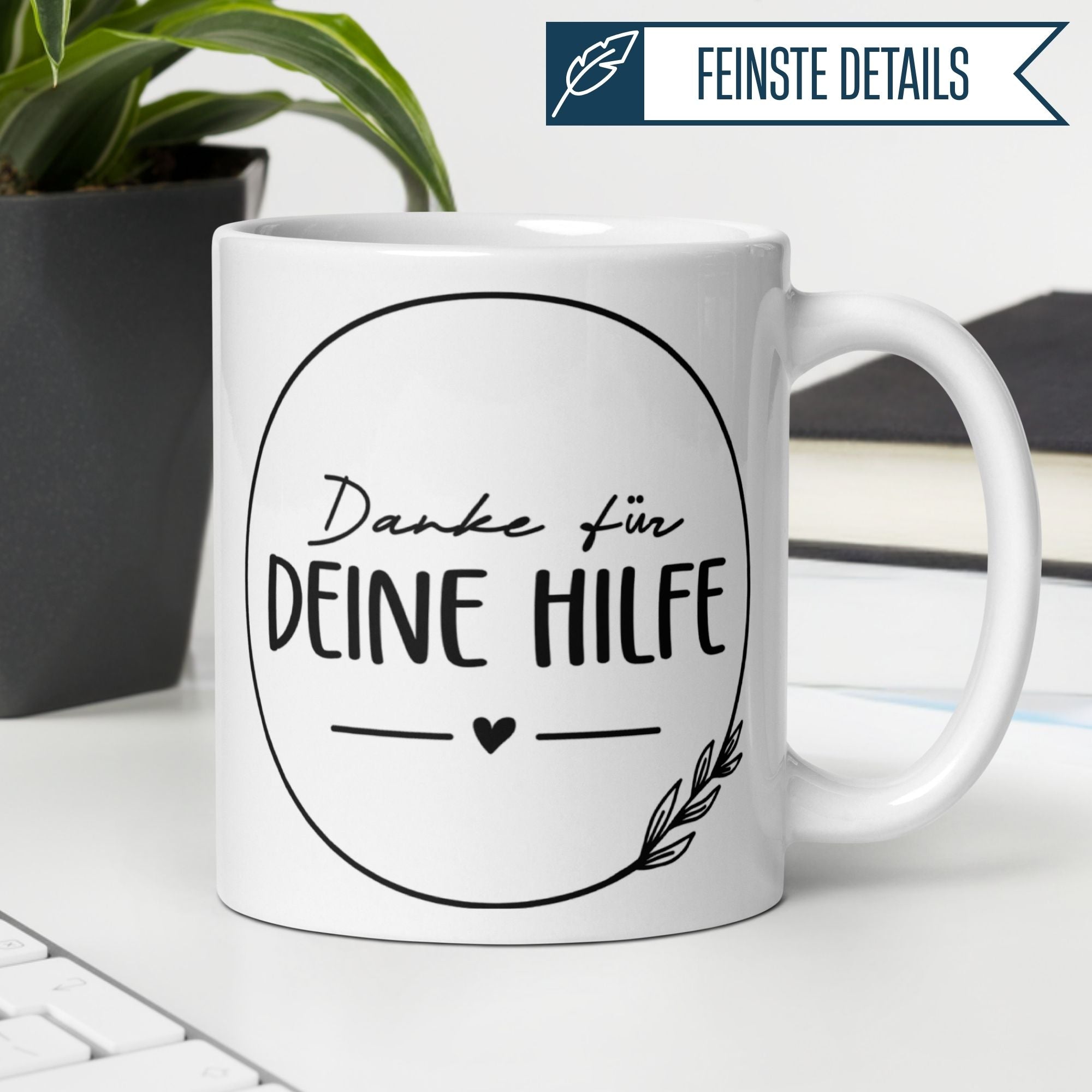 Momentals® Tasse Dankeschön | Herz & Spruch | Danke für deine Hilfe • Momentals