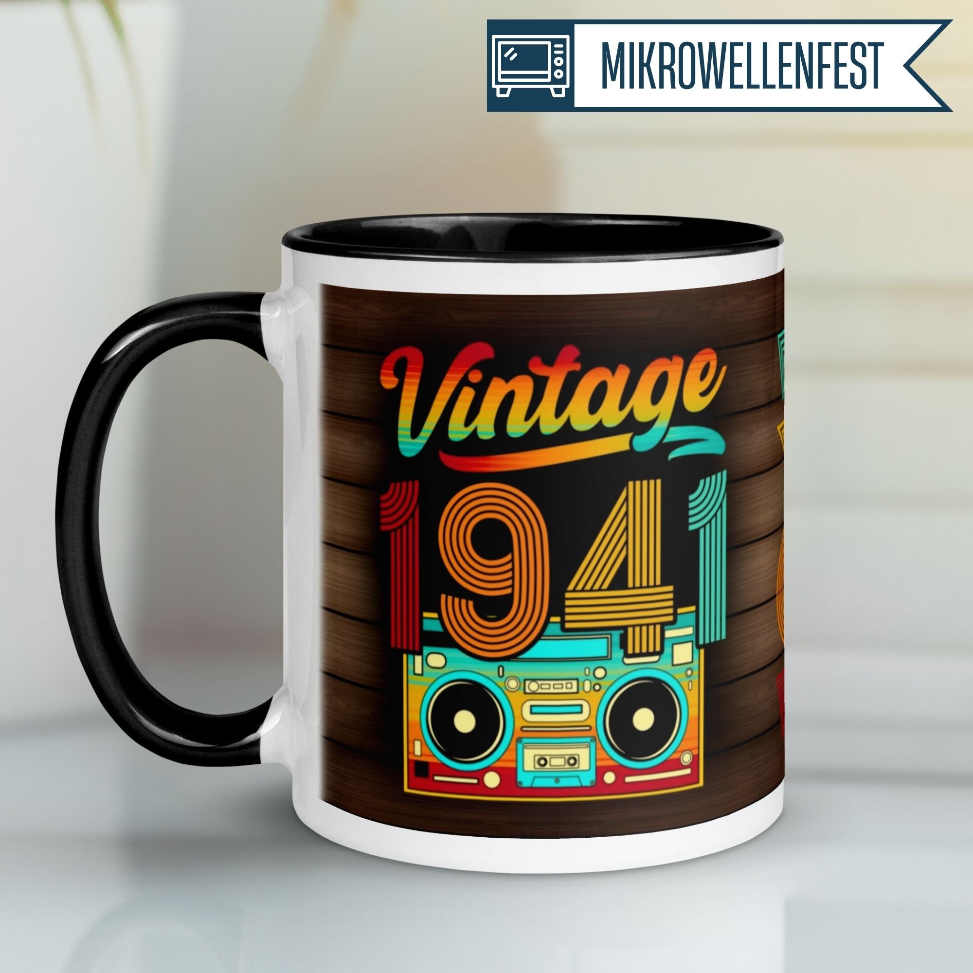 Tasse 84. Geburtstag | Retro & Zahl | Vintage 1941