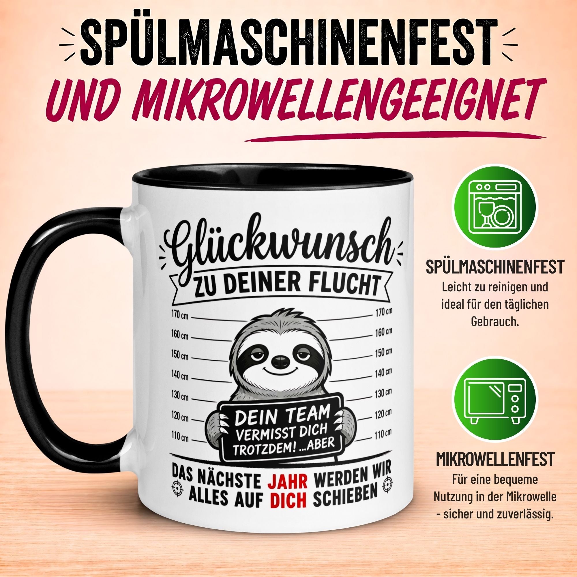 Tasse Abschied – „Dein Team wird dich vermissen“ – Abschiedsgeschenk Kollegen
