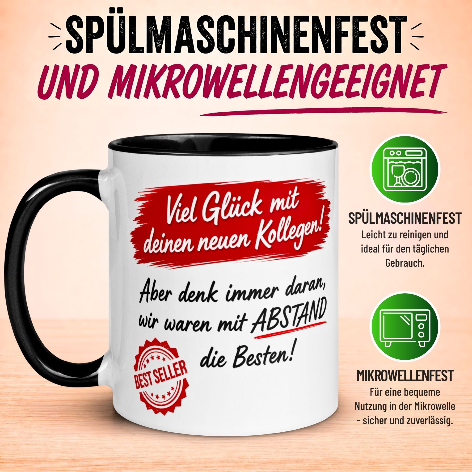 Tasse Abschied – „Wir waren mit Abstand die Besten“ – Abschiedsgeschenk Kollegen