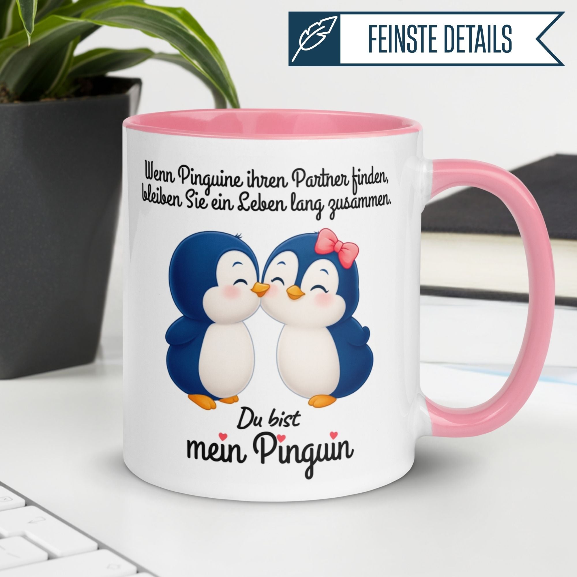 Tasse Pinguin | Pinguine bleiben ein Leben lang zusammen